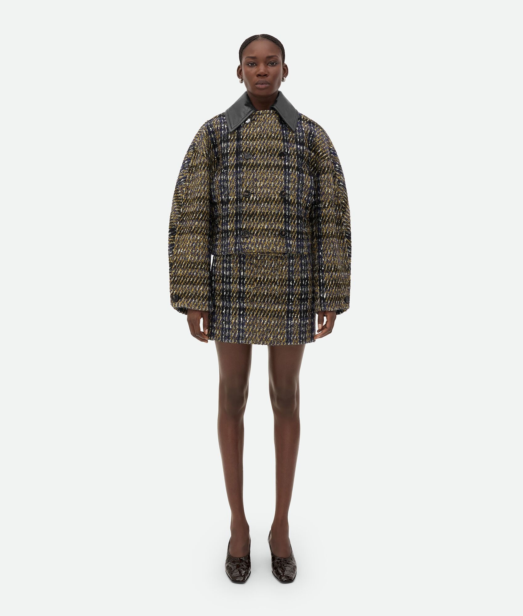 Check Pressed Wool Jacket - 4