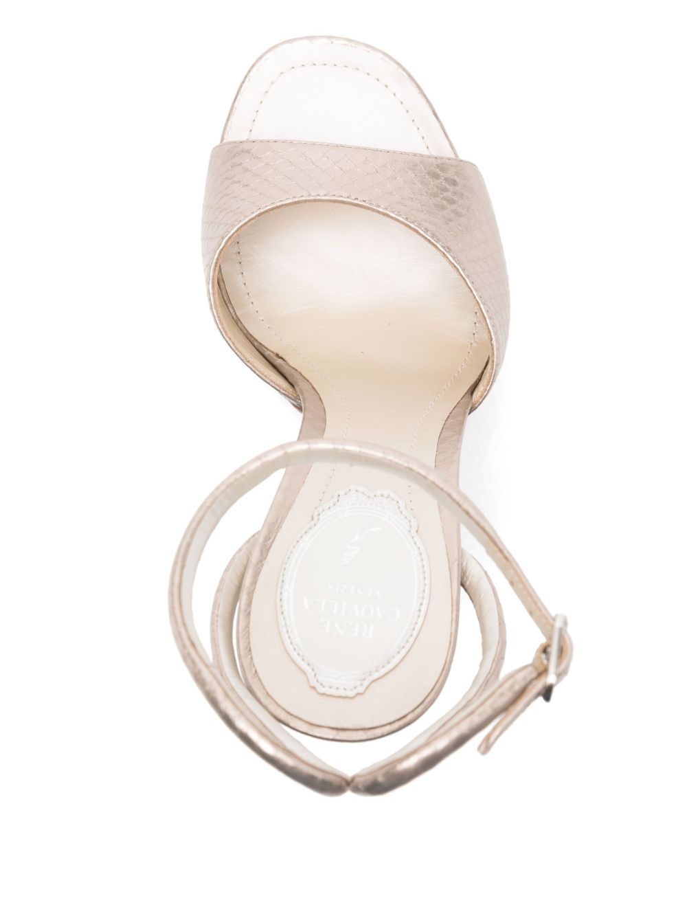 140mm Ayersilk-shadow strass sandals - 4