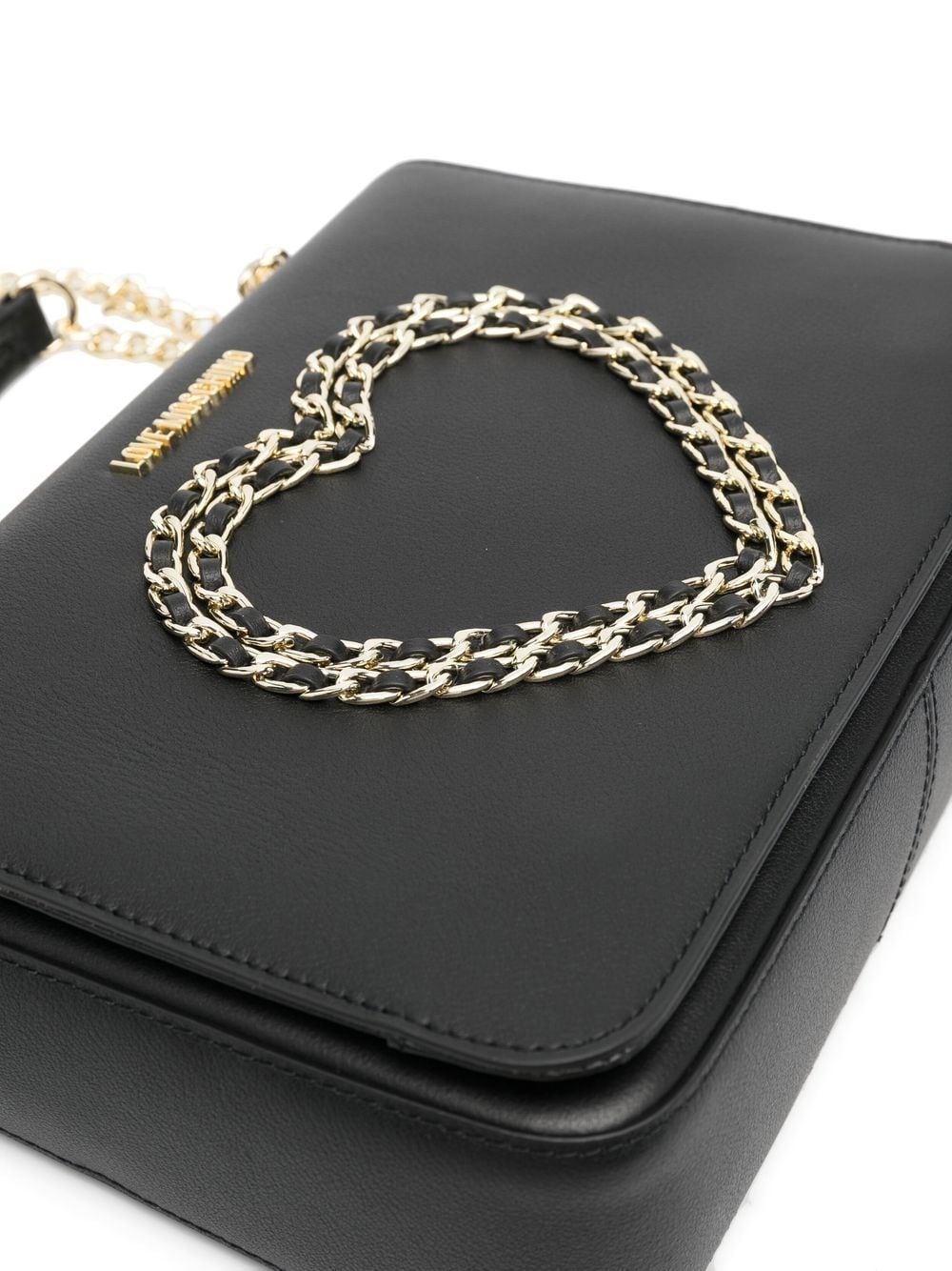 chain-link heart shoulder bag - 4