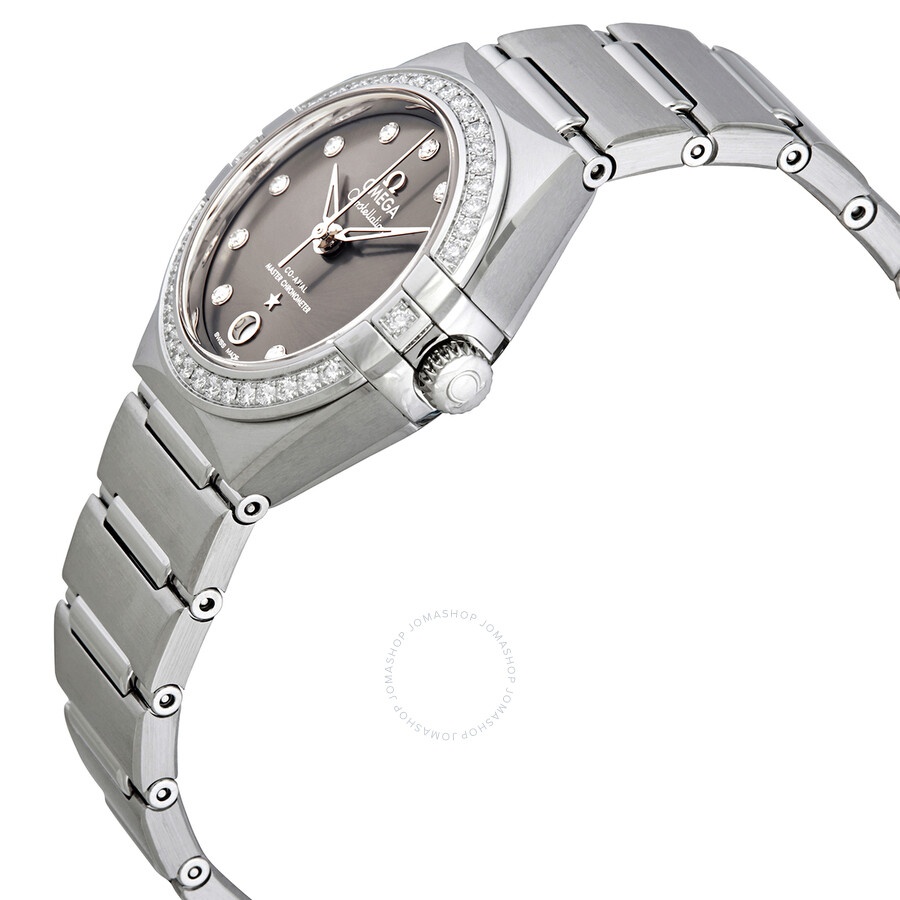 Omega Constellation Automatic Chronometer Diamond Grey Dial Ladies Watch 131.15.29.20.56.001 - 2