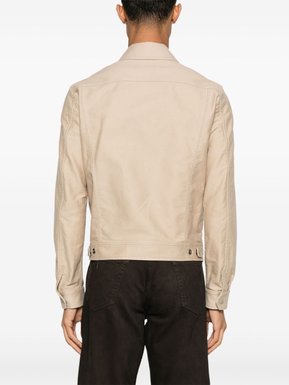 gabardine-weave jacket - 4