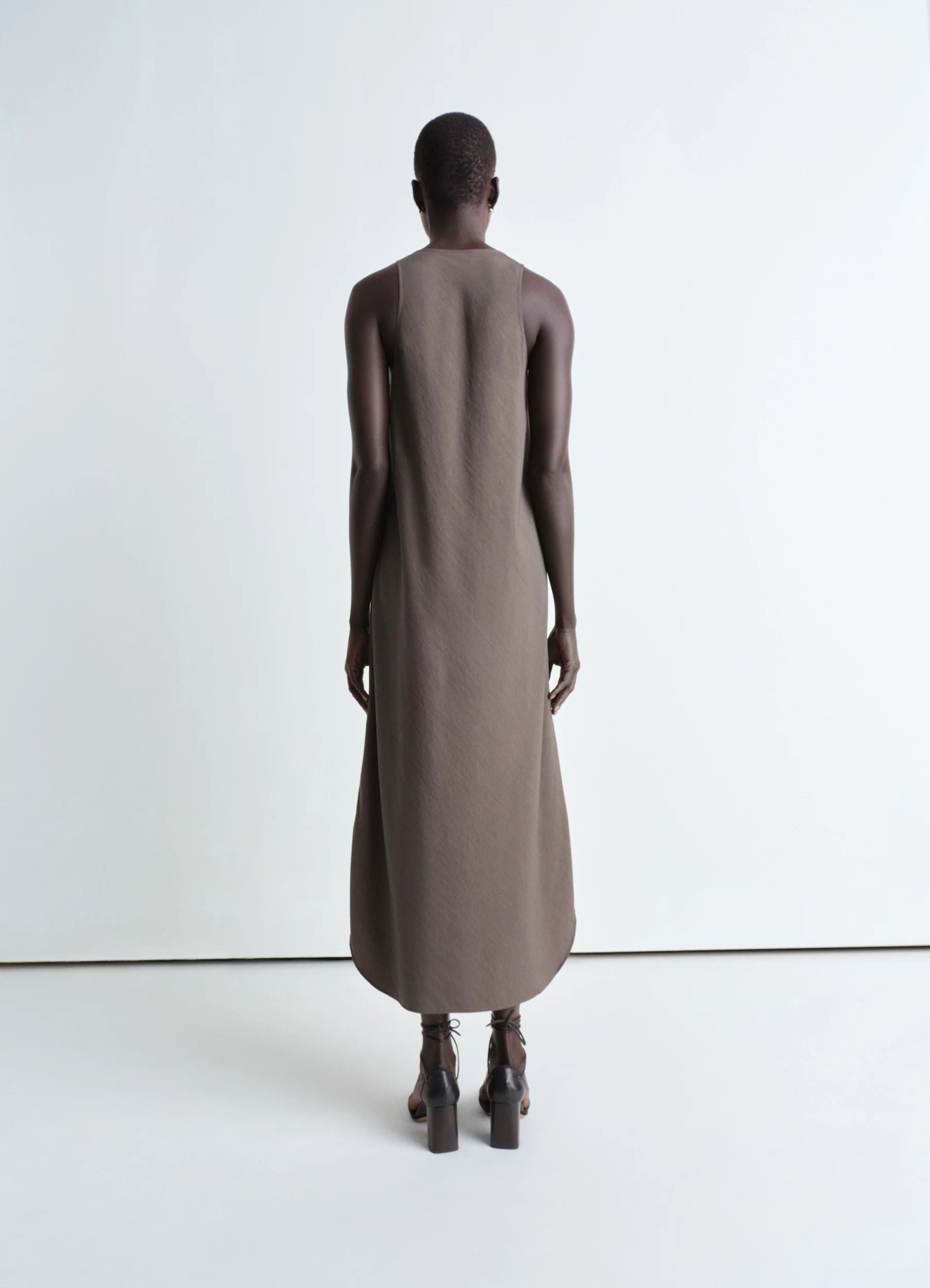 BIAS CUT TANK DRESS - 4