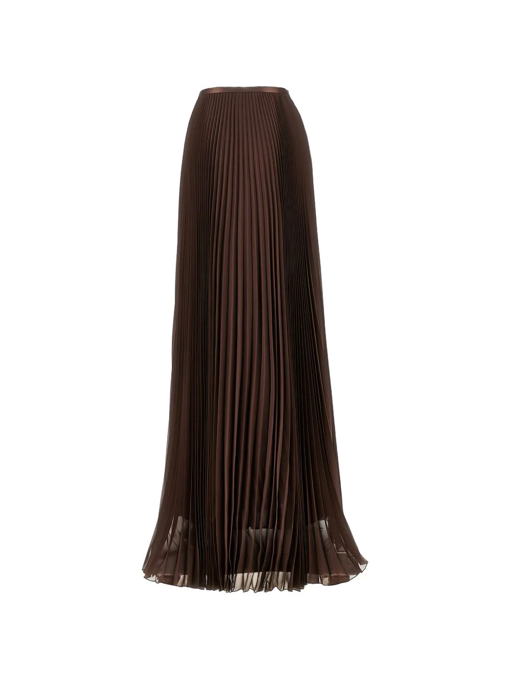 pleated silk maxi skirt - 1
