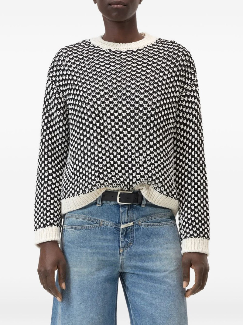 CLOSED crew-neck patterned sweater outlook