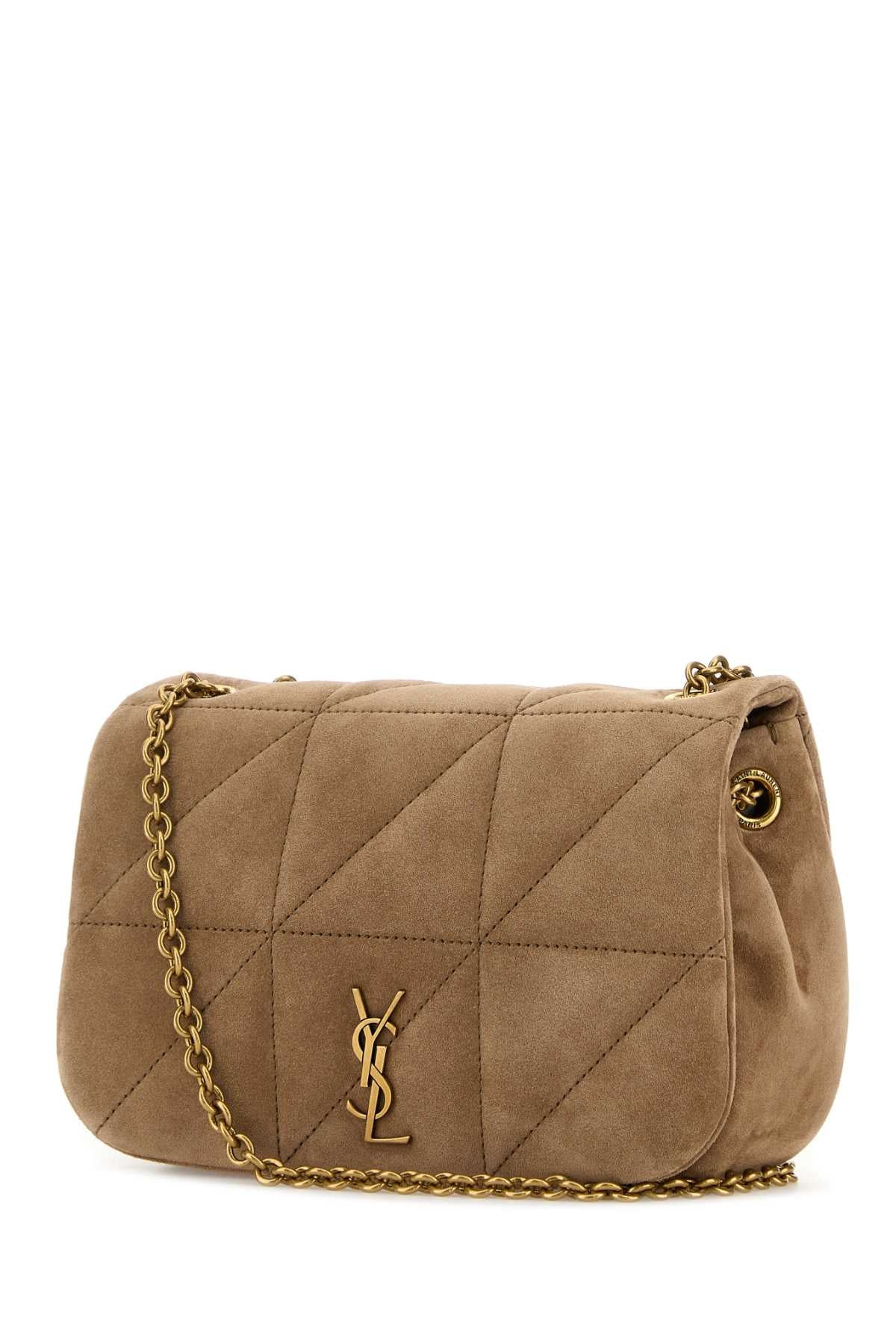 Saint Laurent Women Cappuccino Suede Mini Jamie 4.3 Shoulder Bag - 2