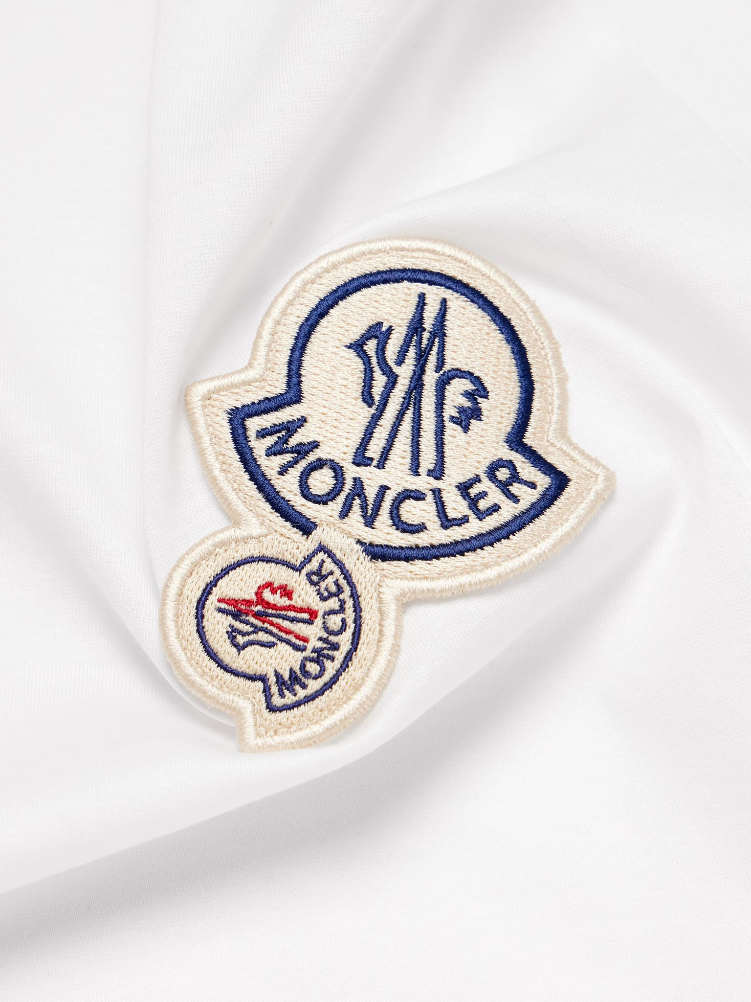 Logo-Appliquéd Cotton-Jersey T-Shirt White - 5