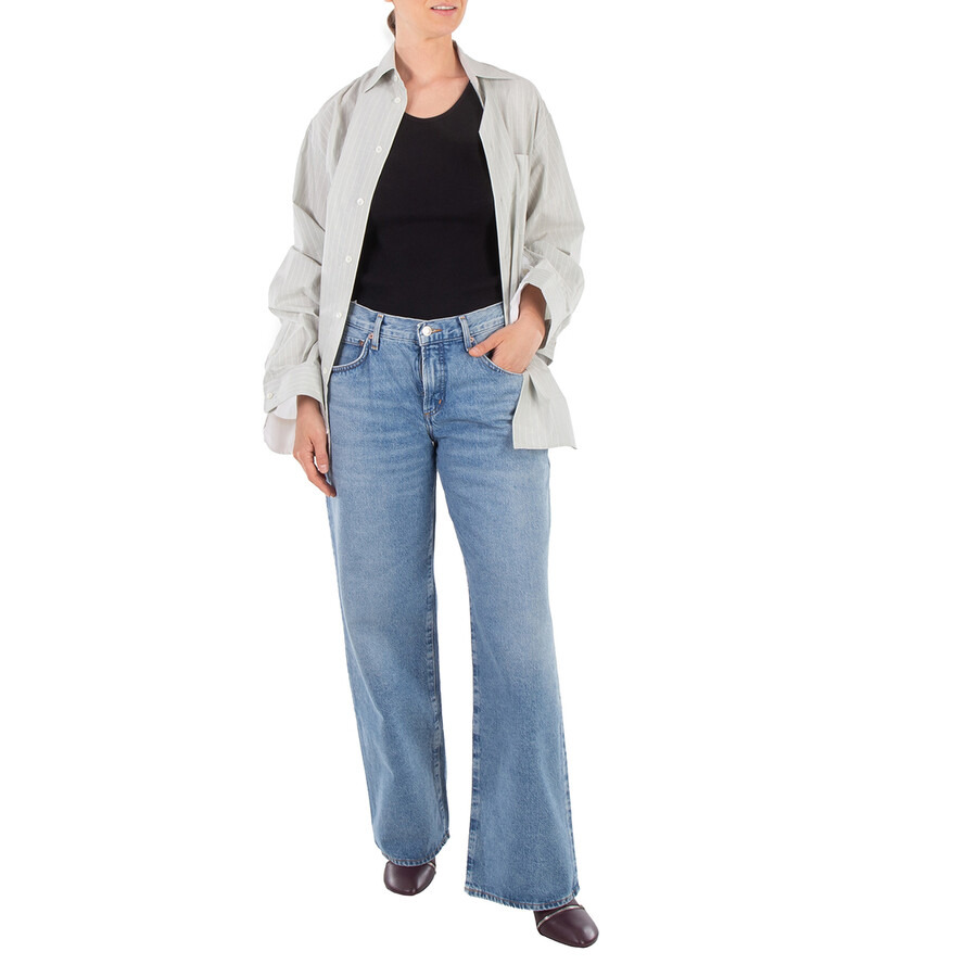 Agolde Ladies Blue Fusion Denim Jeans - 4