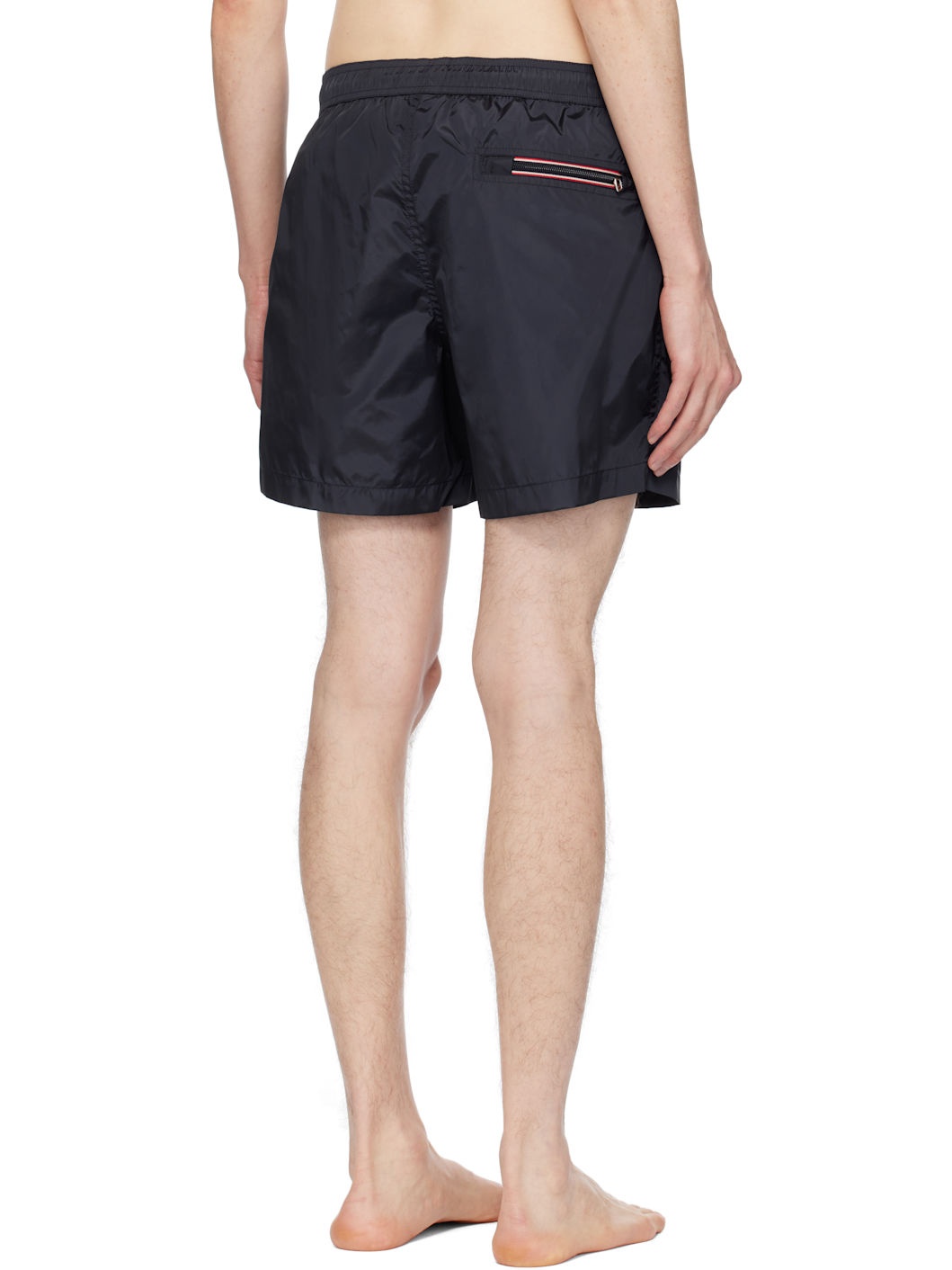 Navy Logo Patch Swim Shorts - 3