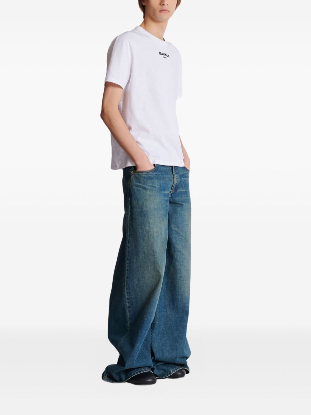 embroidered-logo T-shirt - 3
