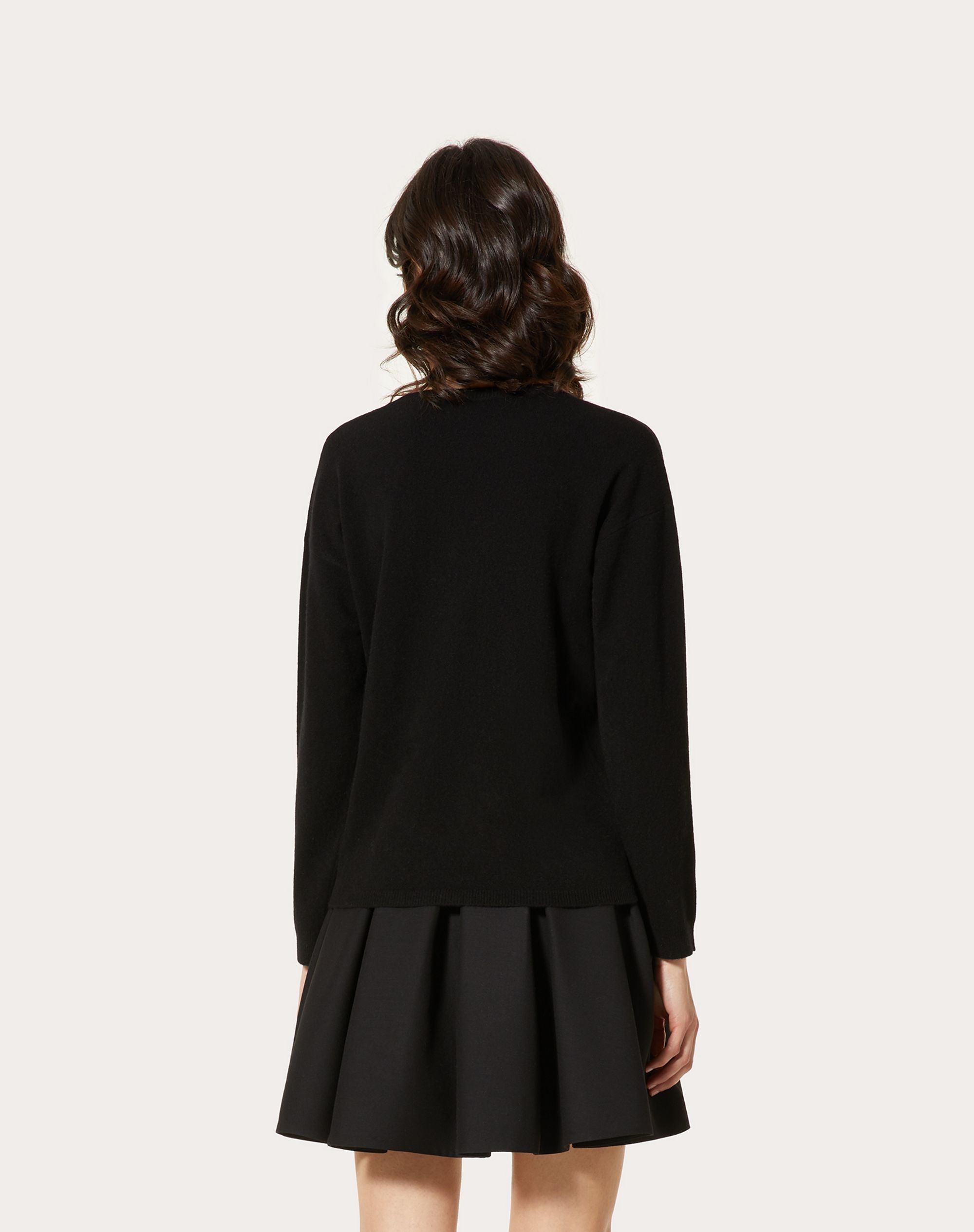 CASHMERE WOOL AND LACE SWEATER - 4
