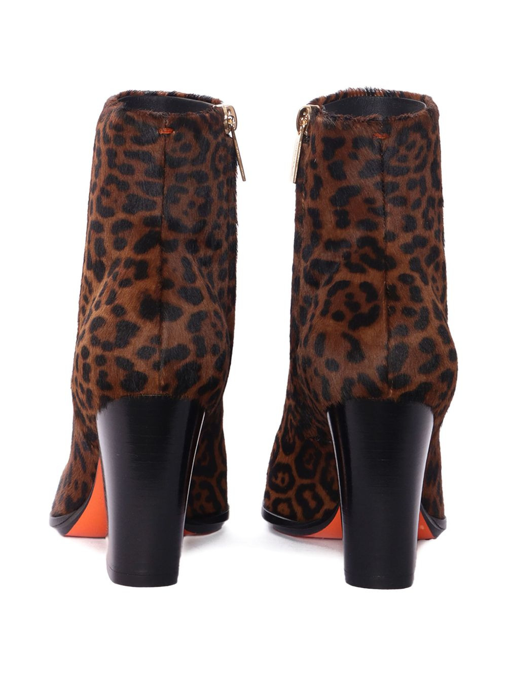 leopard-print block-heel ankle boots - 3