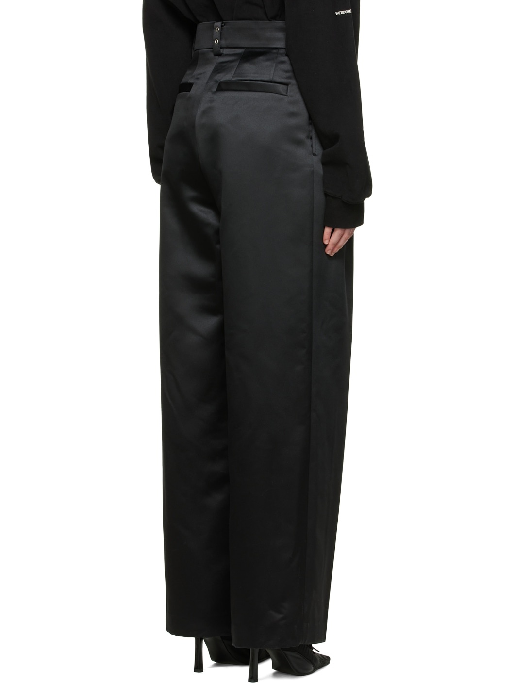 Black Polyester Trousers - 3