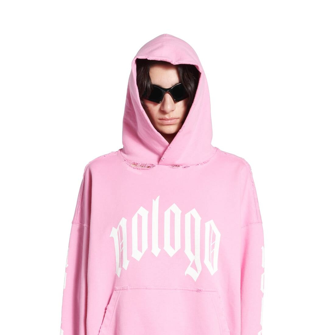 Nologo Hoodie Medium Fit in Light Pink - 5