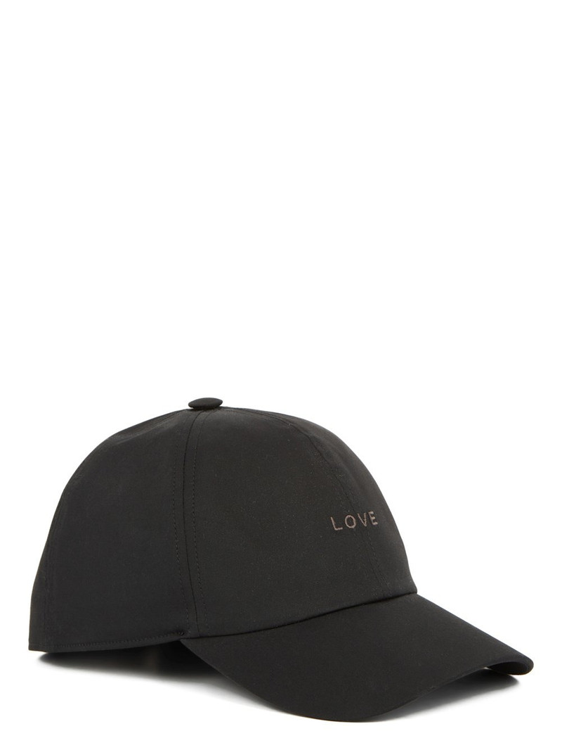 Rick Owens Love Baseball Cap Black And Dust outlook