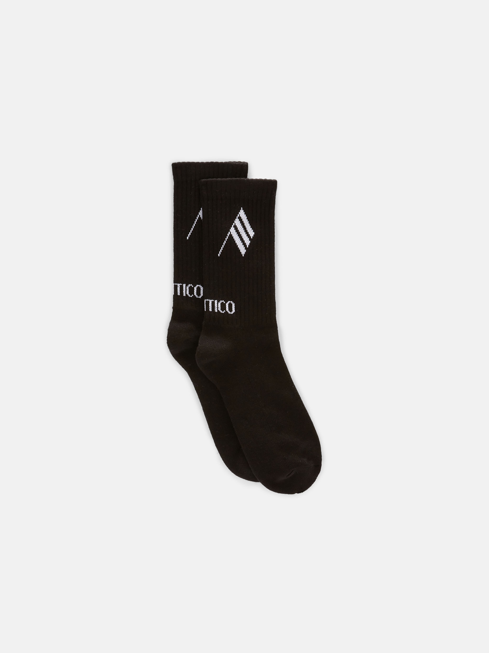 BLACK AND WHITE SHORT LENGTH SOCKS - 1