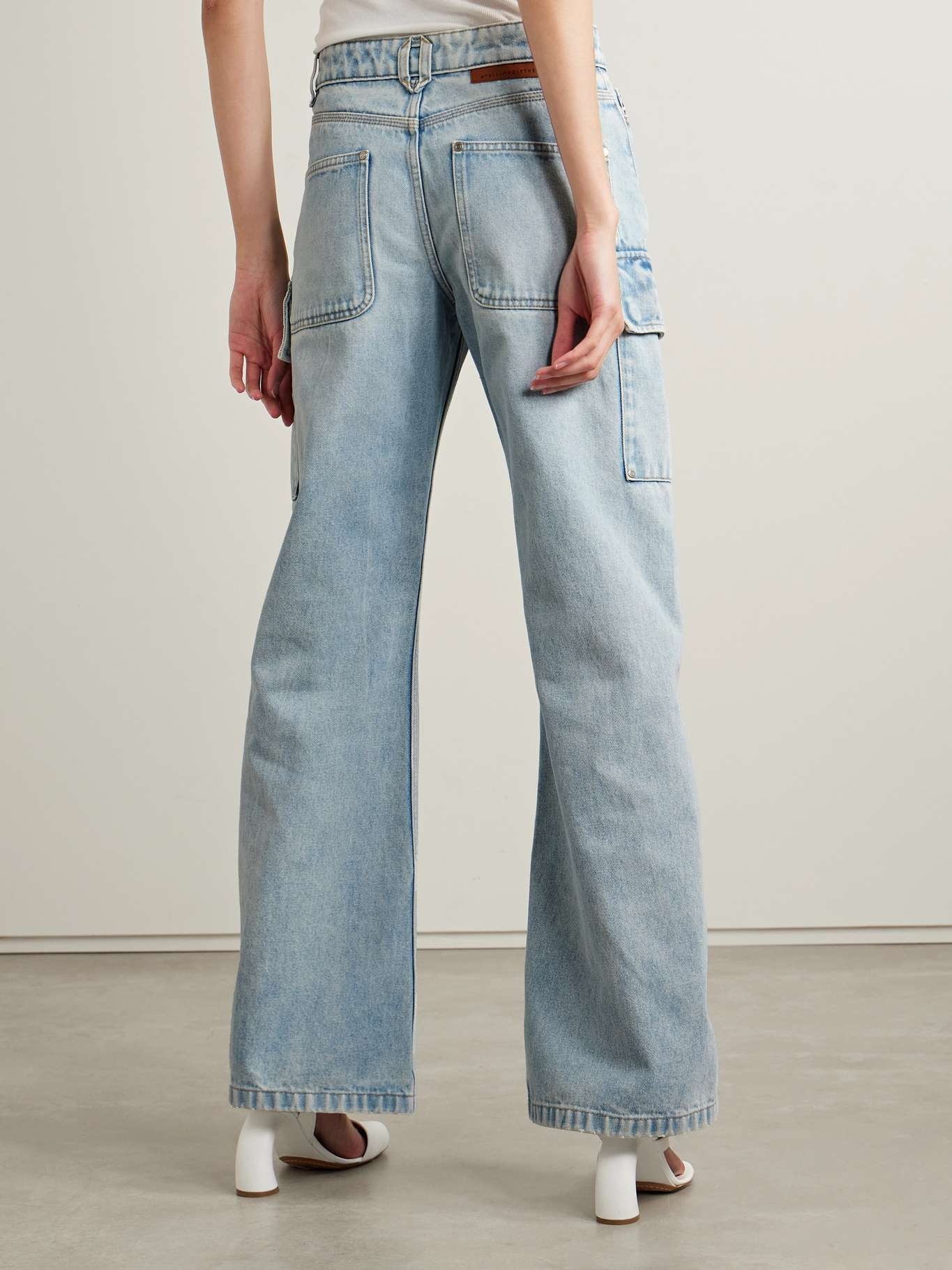 + NET SUSTAIN high-rise straight-leg organic jeans - 4