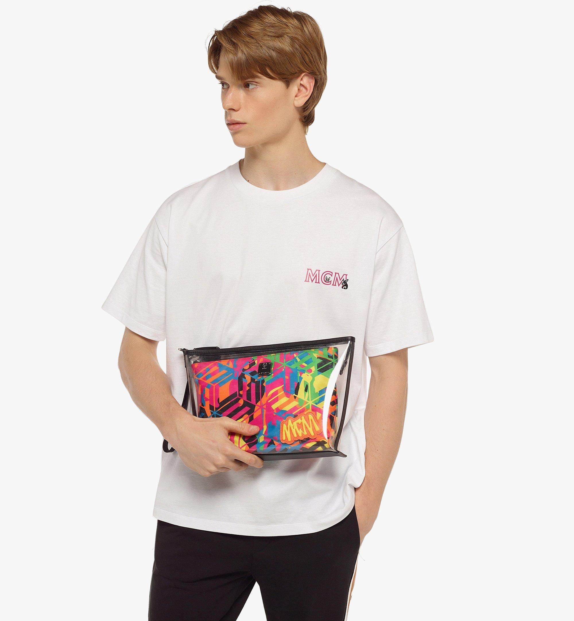 Aren Zip Pouch in Cubic Camouflage Nylon - 2