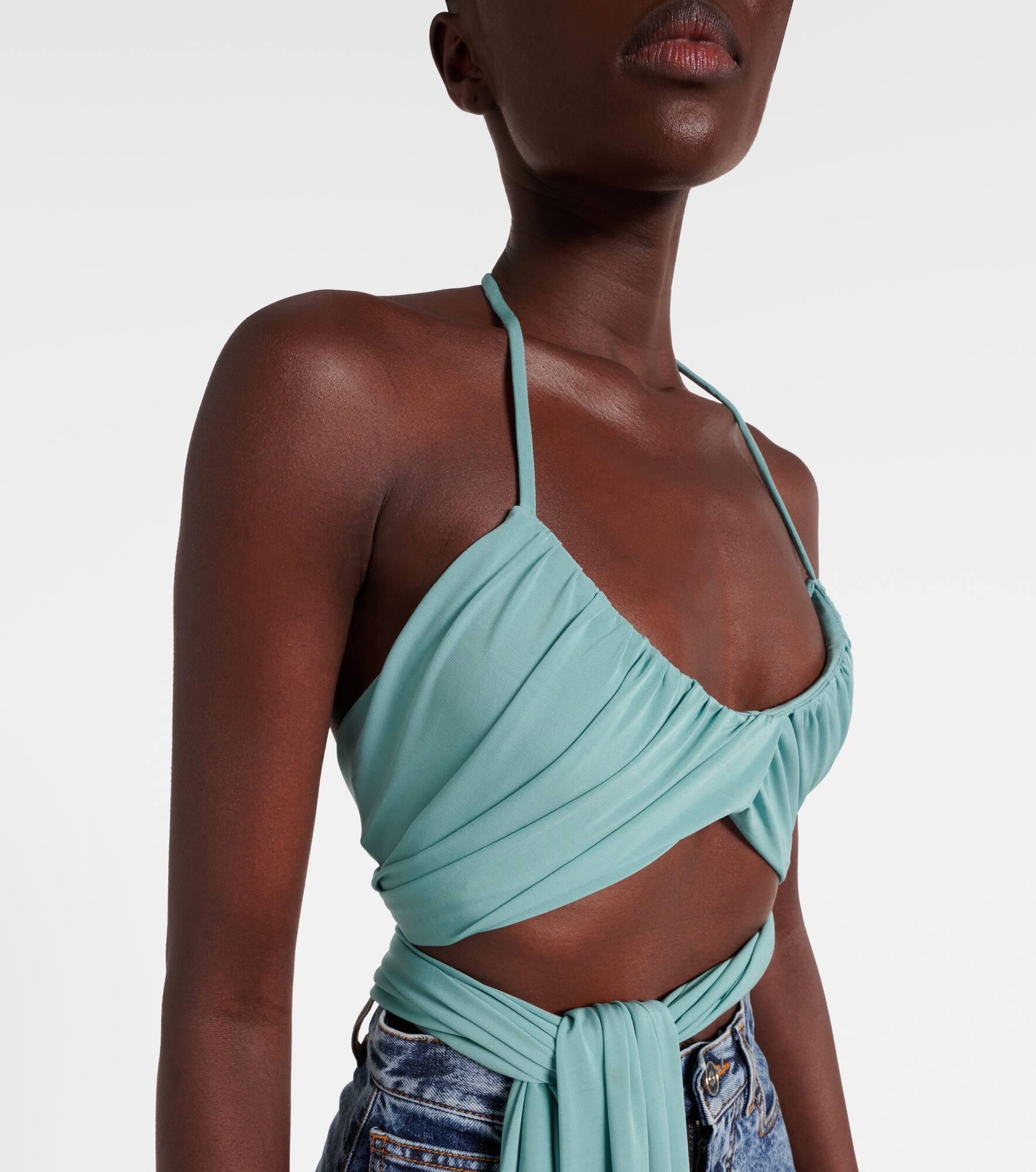 Draped halterneck top - 5