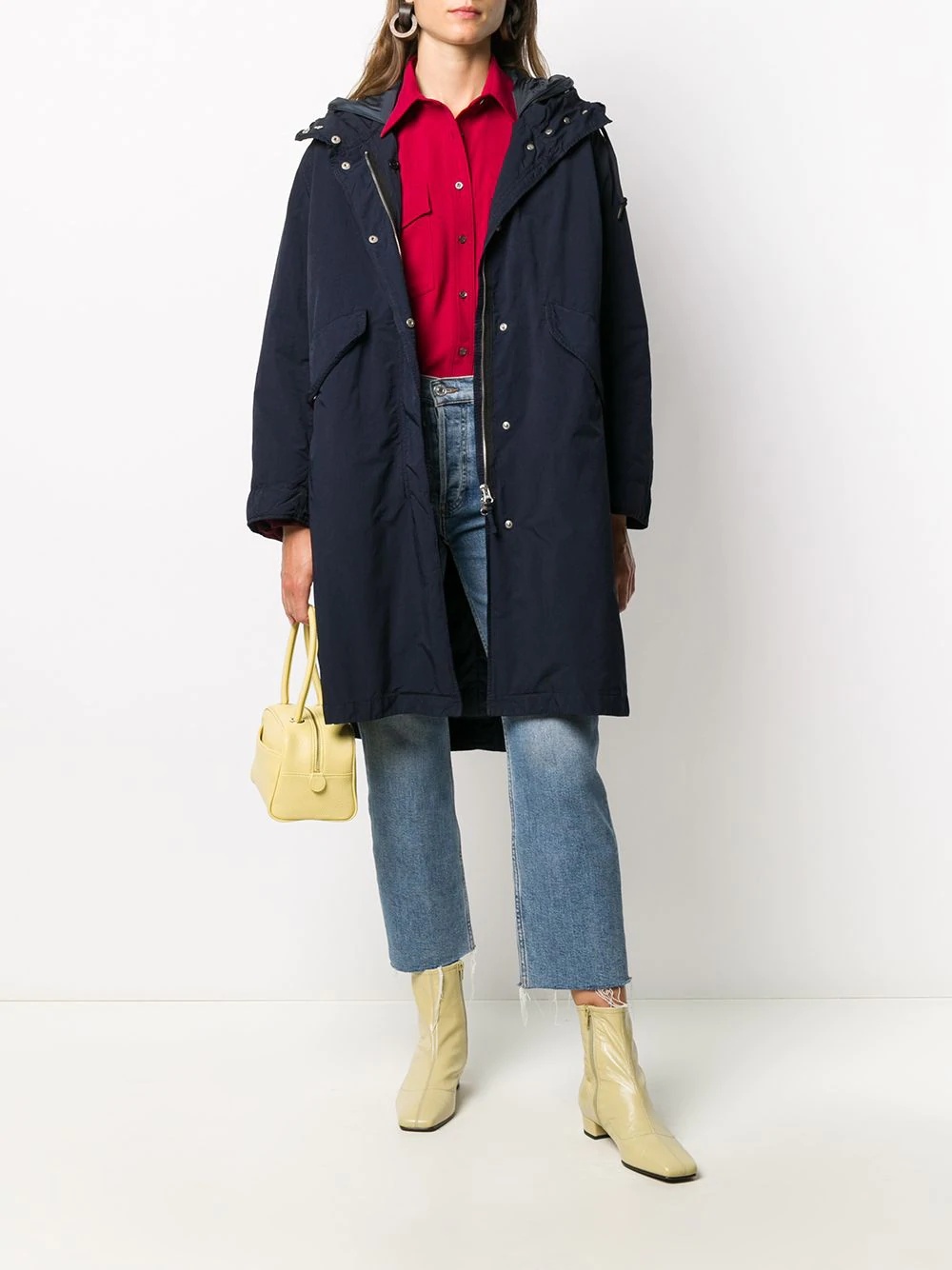 midi-length parka coat - 2