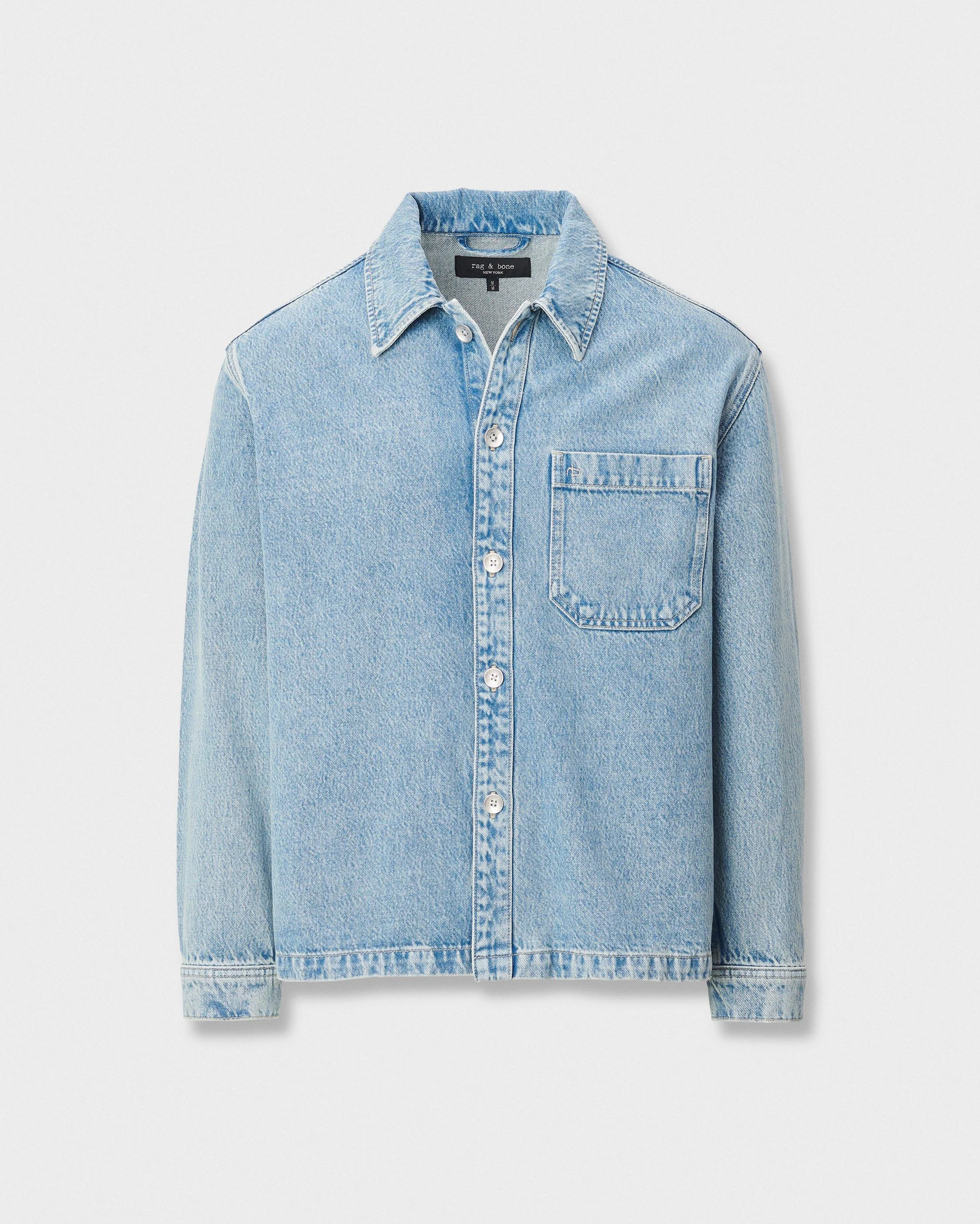Astor Denim Overshirt Authentic Rigid Denim - 1