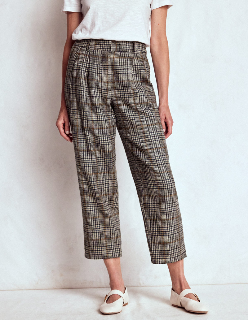 Bloomsbury Wool Pants-Blue and Grey Prince of Wales 5