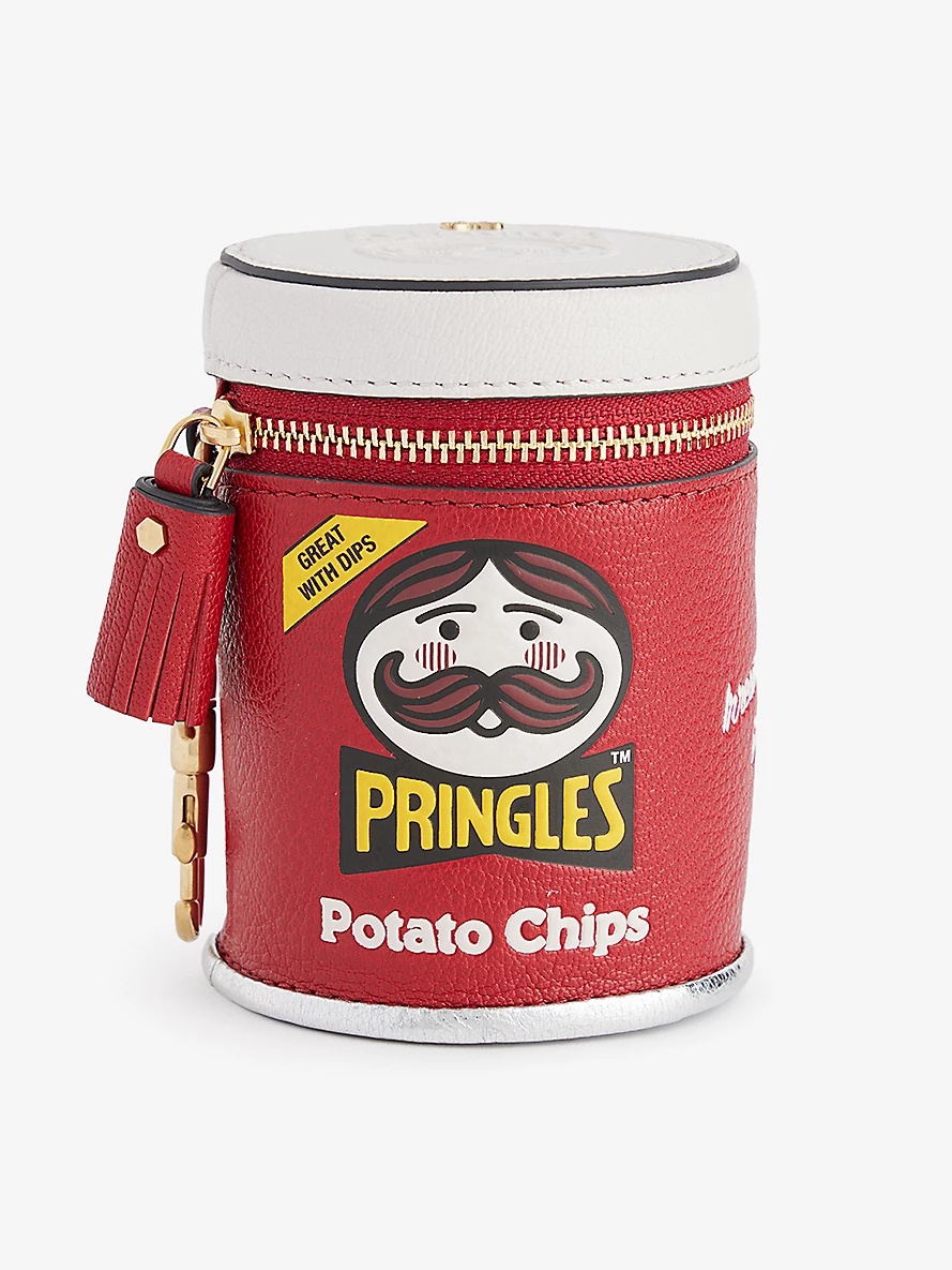 Pringles logo-print leather purse - 3