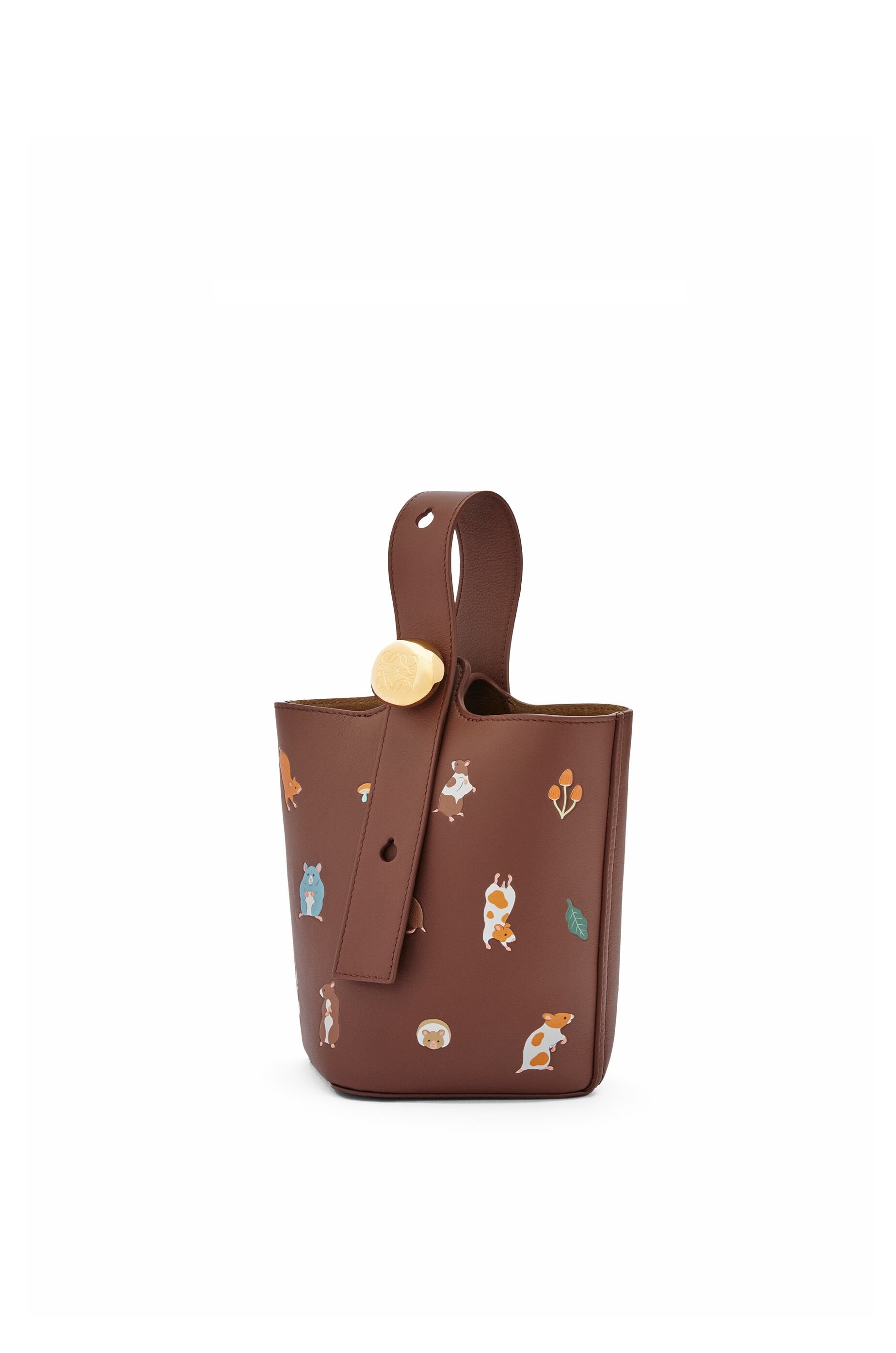 Hamster mini Pebble bucket in nappa calfskin - 2