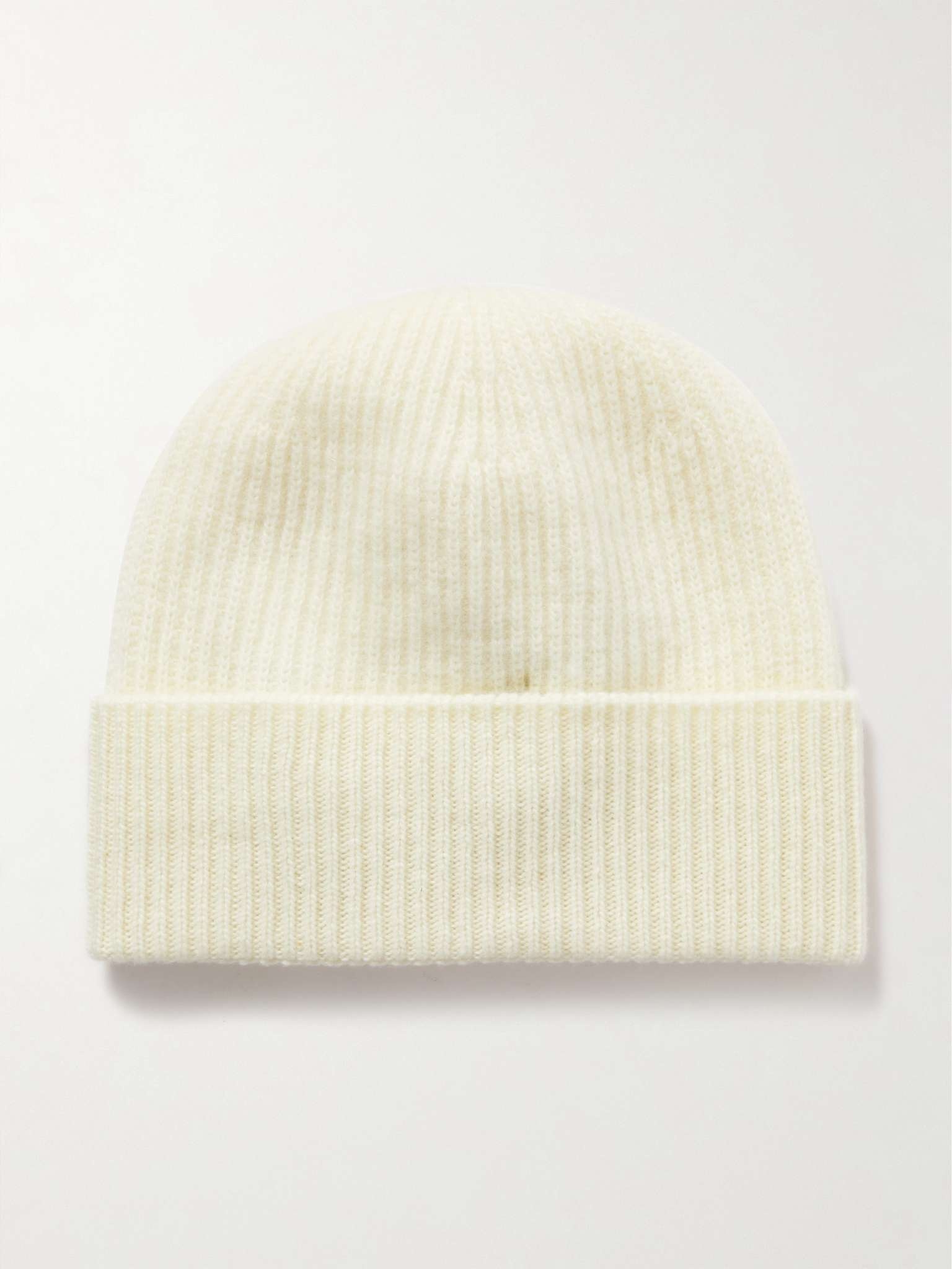 Appliquéd Ribbed Virgin Wool and Cashmere-Blend Beanie - 3