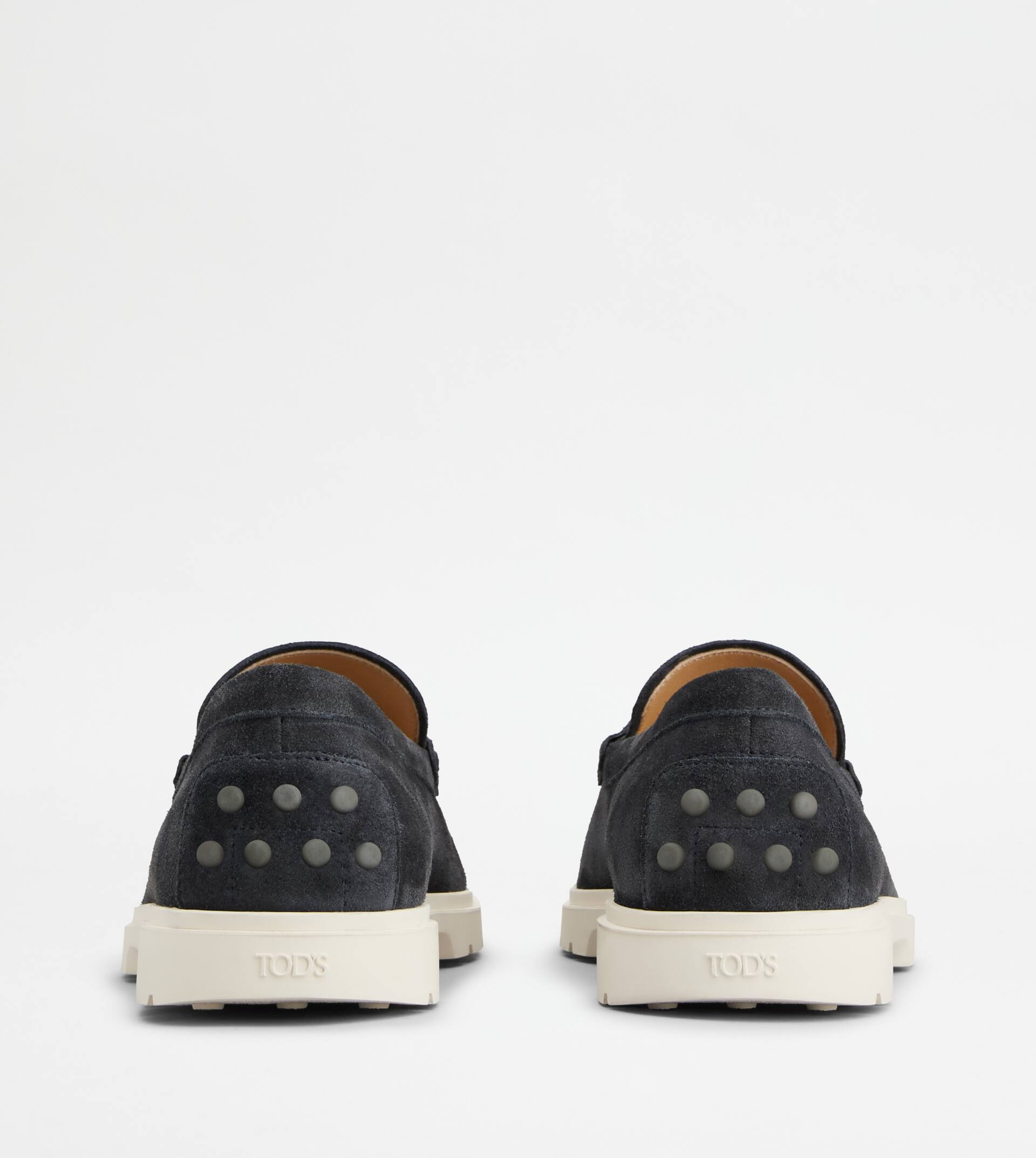 LOAFERS IN SUEDE - BLUE - 3