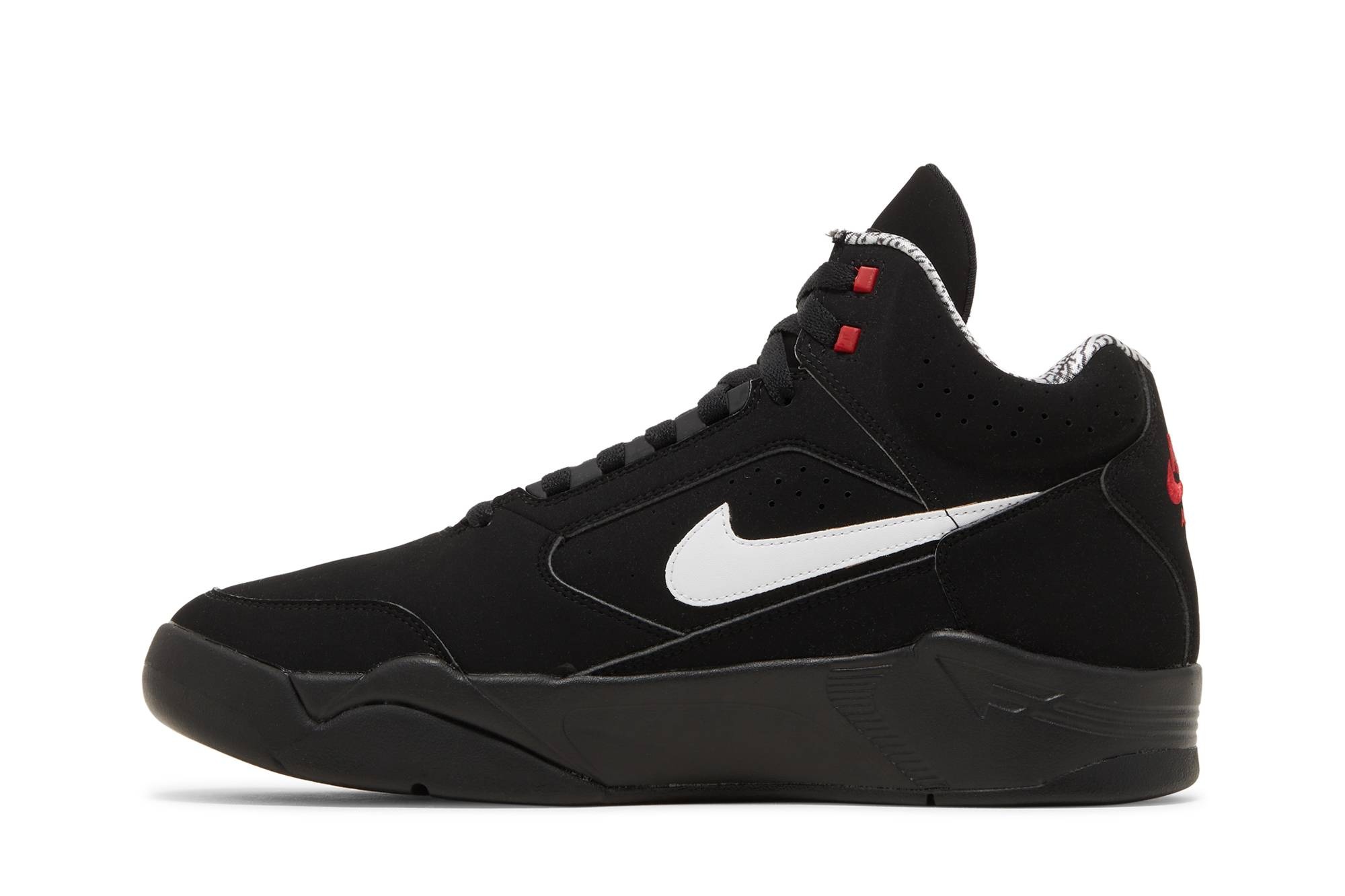 Air Flight Lite Mid 'Black White' - 3