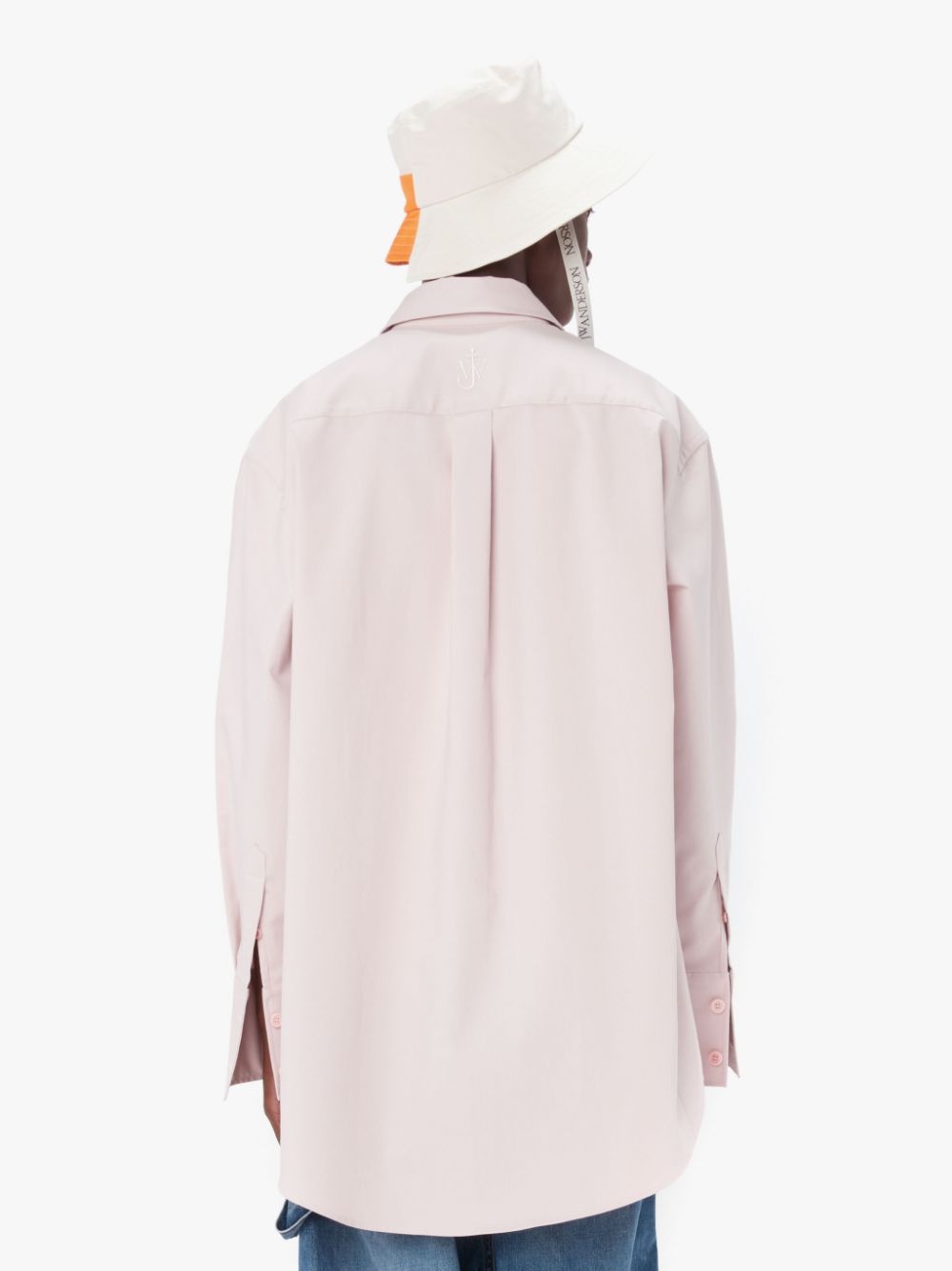 CONTRAST PATCH POCKET OVERSIZED SHIRT - 3