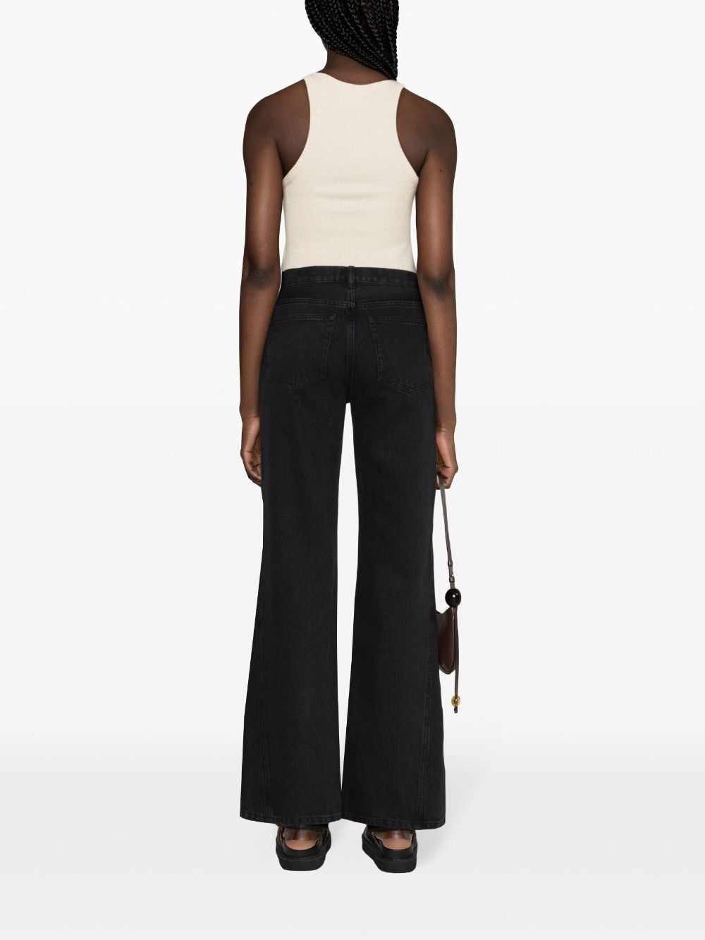 mid-rise straight-leg jeans - 4
