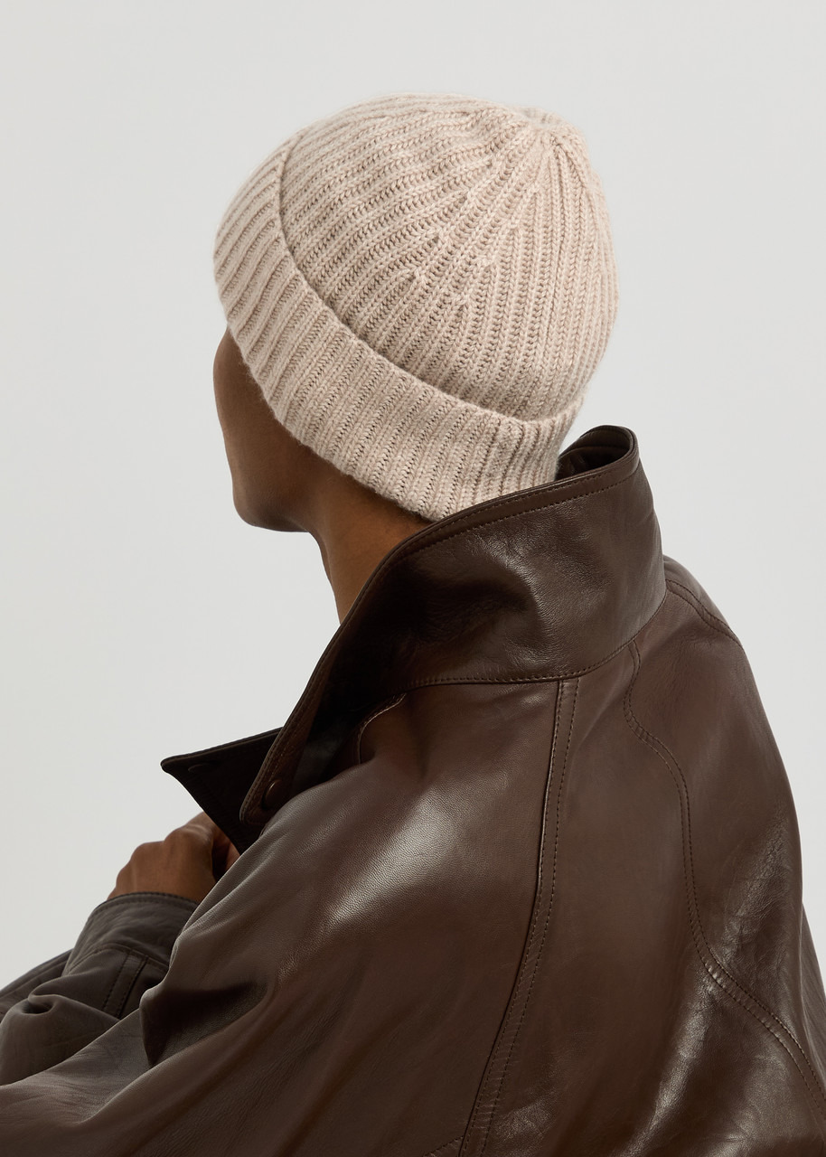 Lisa Yang Martigny Ribbed Cashmere Beanie - 3