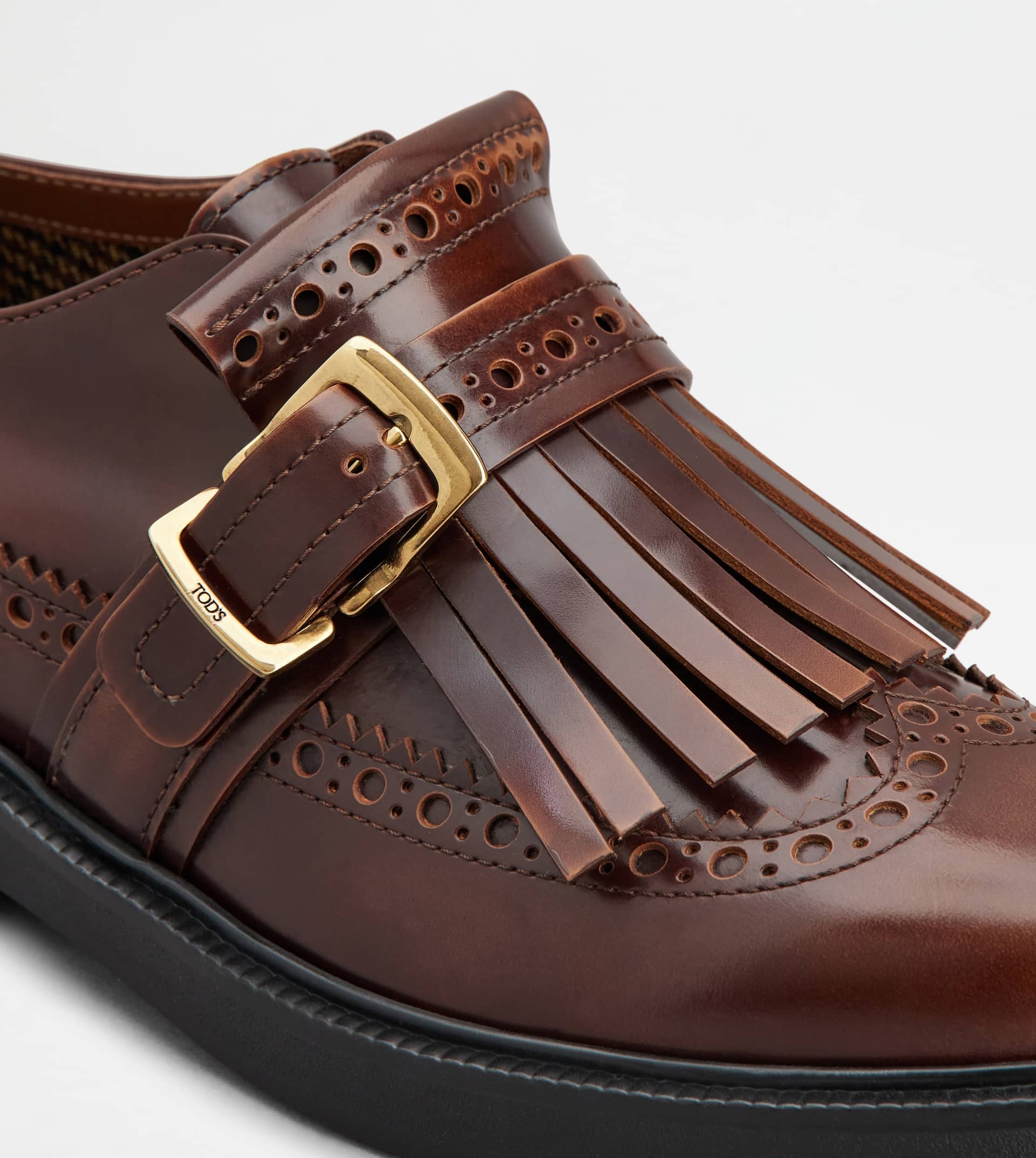 MONKSTRAPS IN LEATHER - BROWN - 5