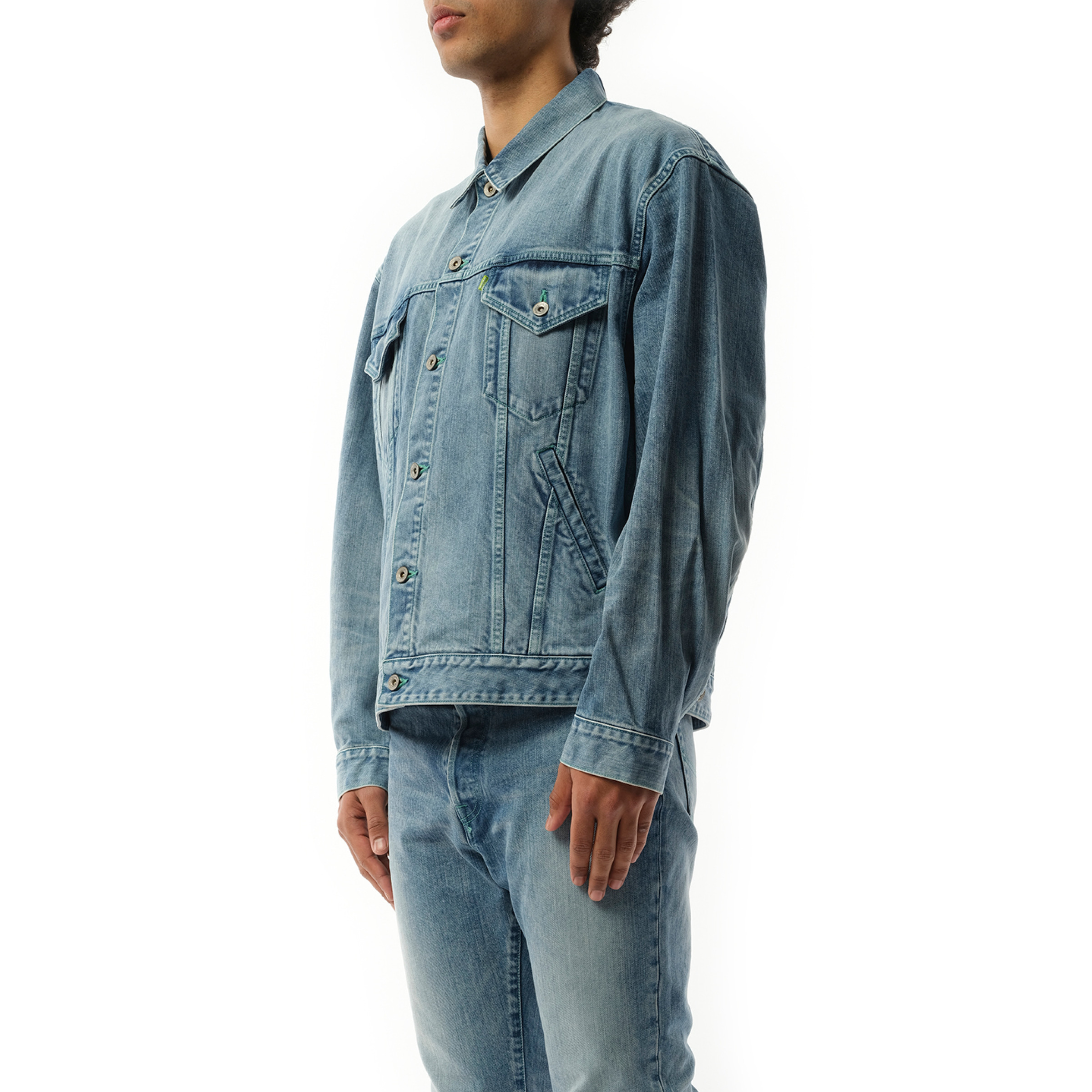 Care Denim Jacket in Indigo - 5