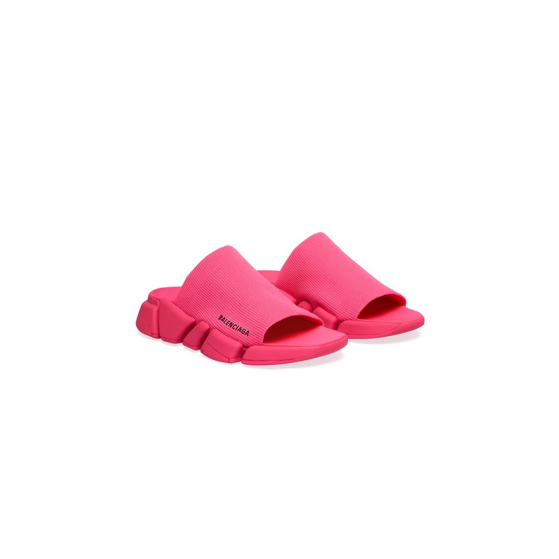 Women's Speed 2.0 Recycled Knit Slide Sandal in Fluo Pink - 2