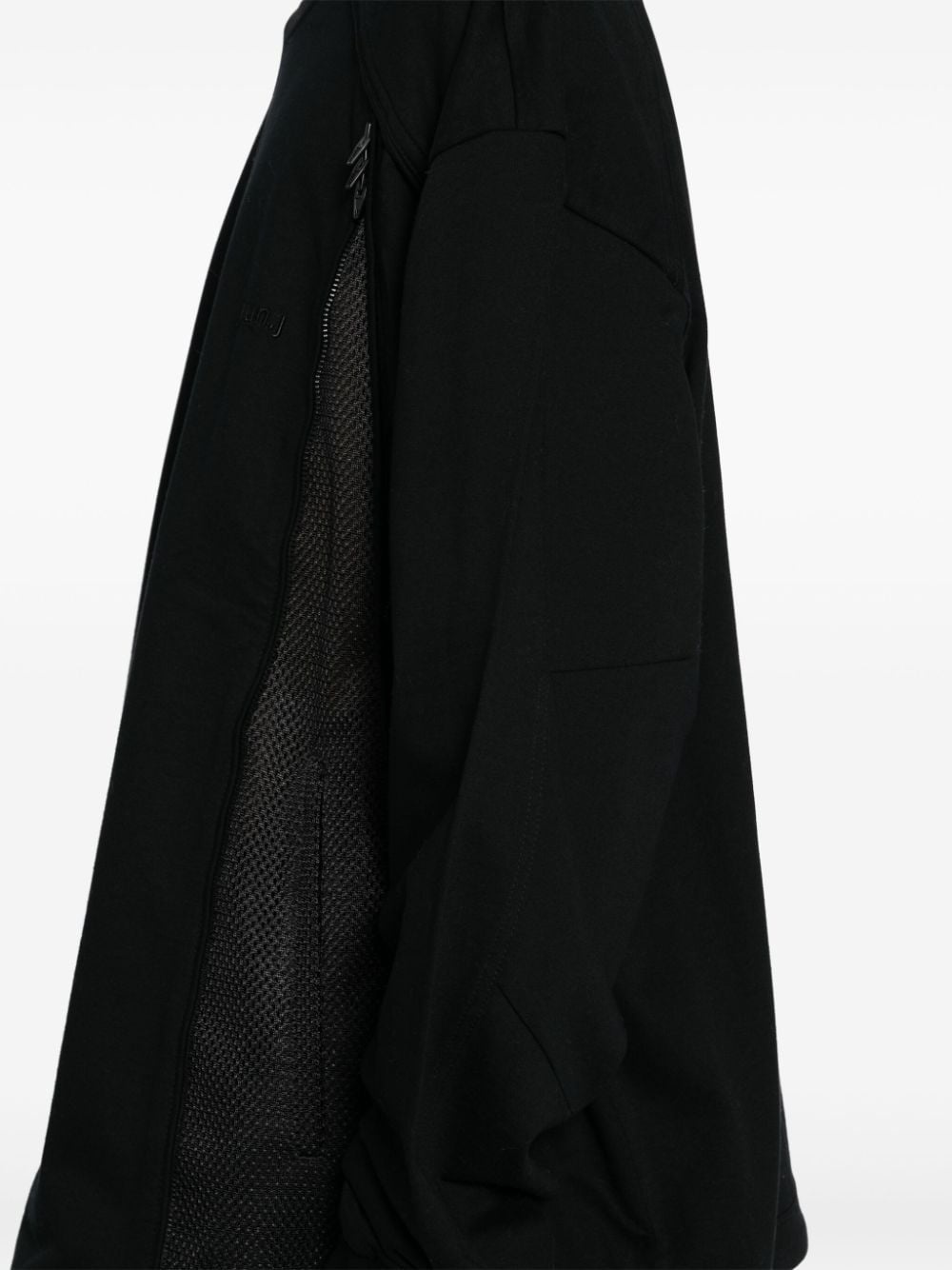 Side-open mesh two-tone sweatshirt - 5