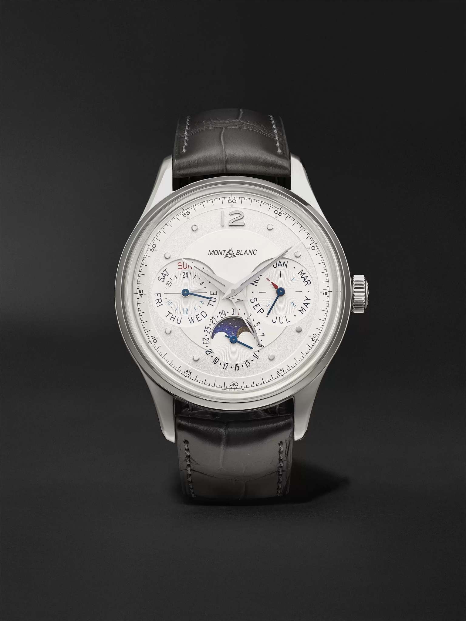 Heritage Perpetual Calendar Automatic 40mm Stainless Steel and Alligator Watch, Ref. No. 119925 - 1