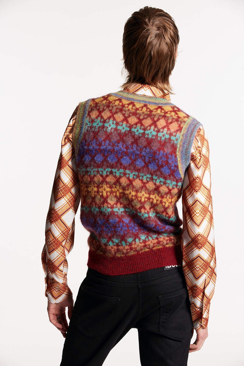 DSQUARED2 JACQUARD VEST KNIT outlook