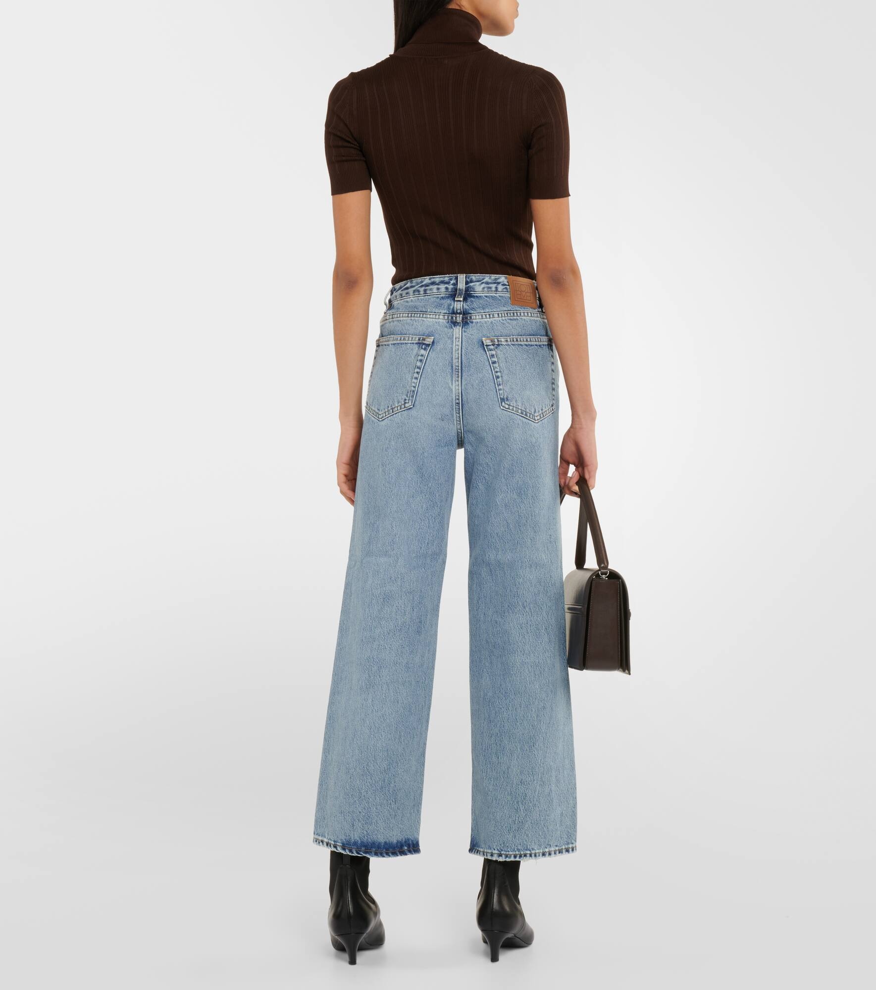 High-rise wide-leg jeans - 3