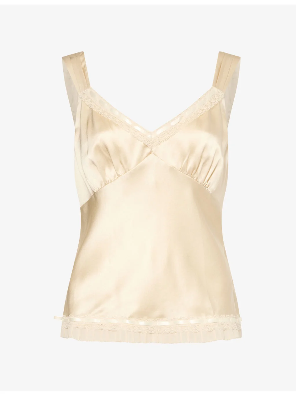 Salome V-Neck Silk Top - 1