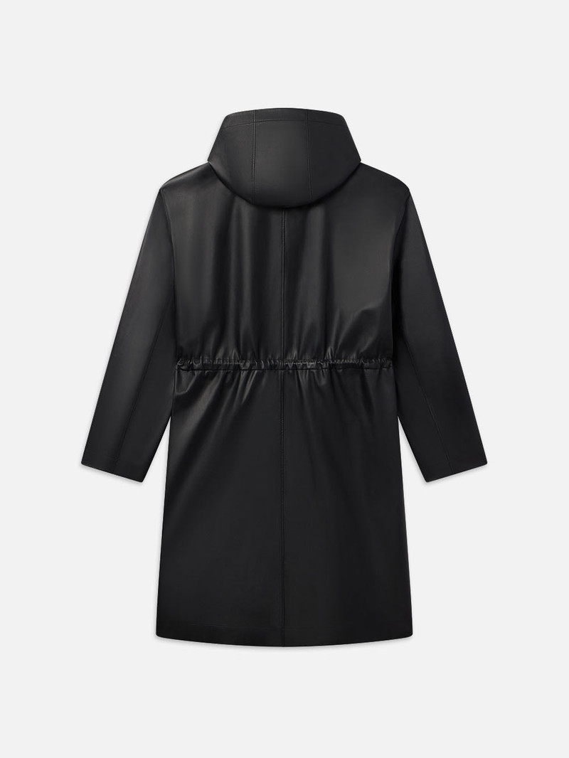 Leather Parka in Black 3