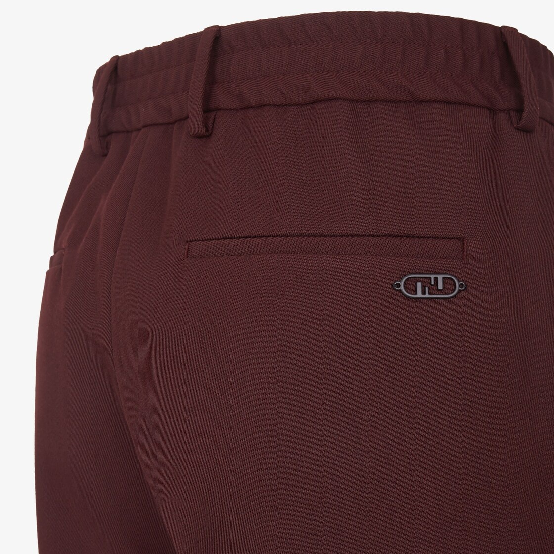 Burgundy wool pants - 3