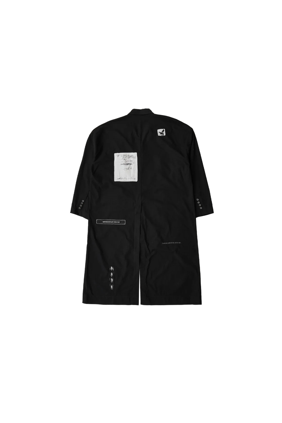 Ann Demeulemeester Dario Light Deconstructed Coat Black - 2