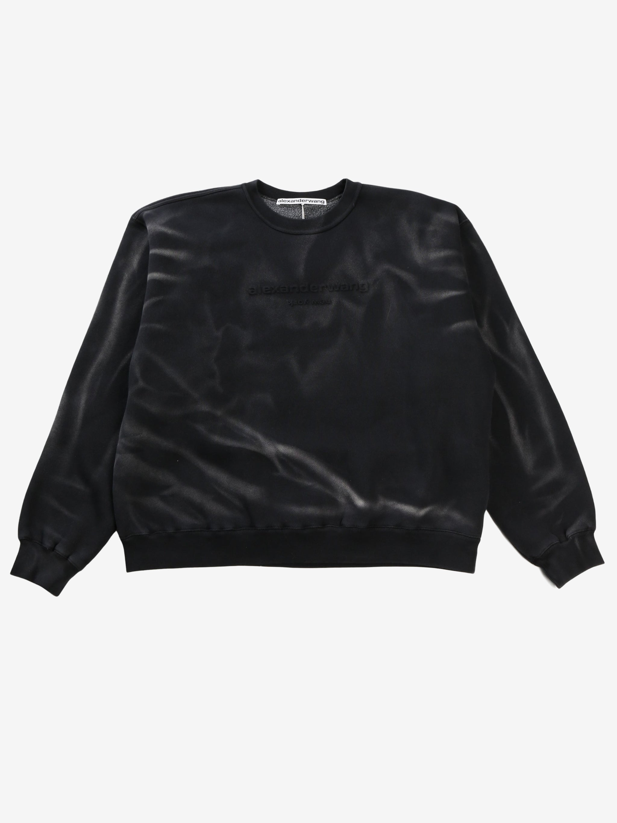ALEXANDER WANG - Unisex Crease Wash Crewneck Sweatshirt - 4