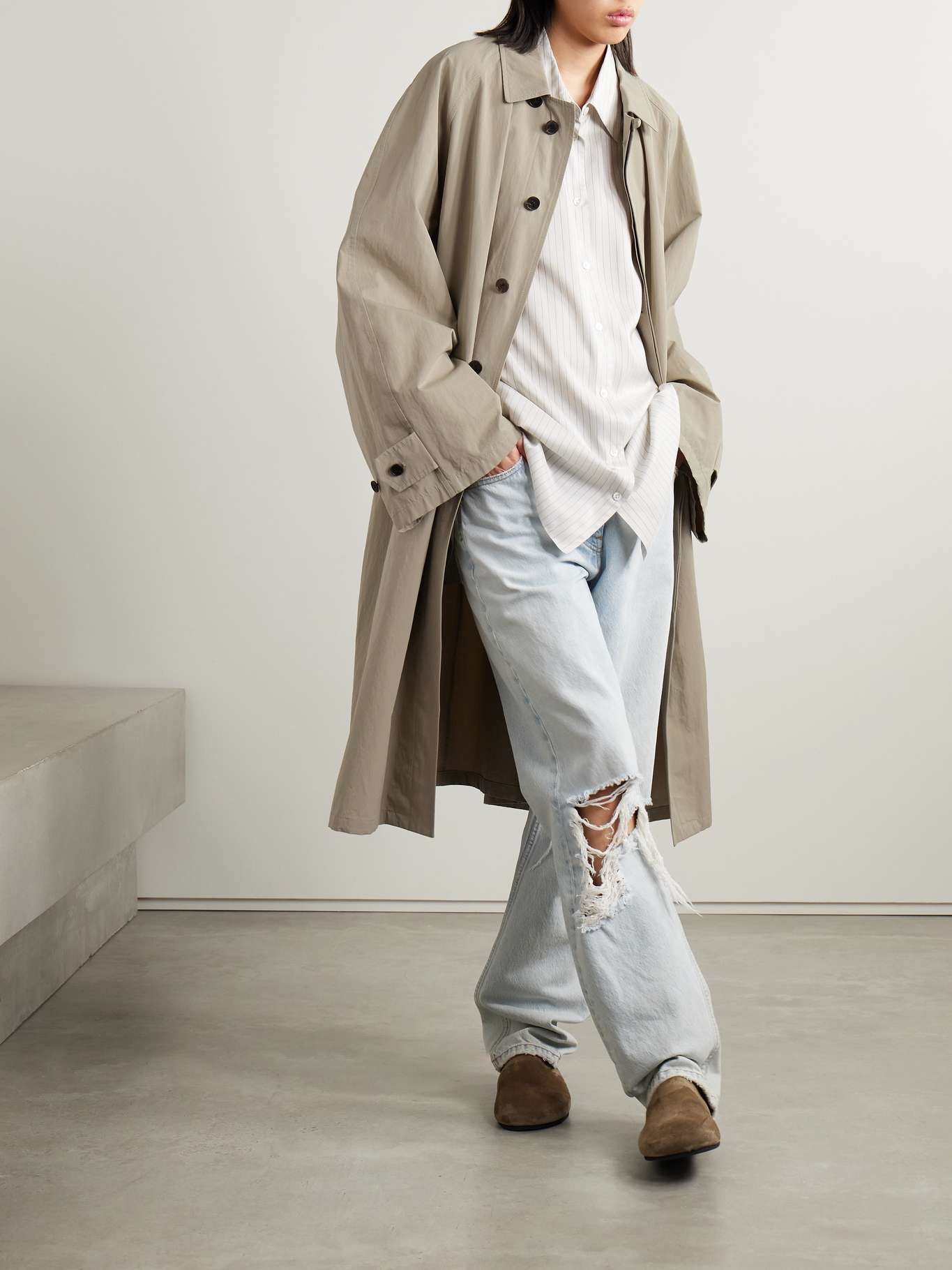 Flemming washed-cotton trench coat - 2