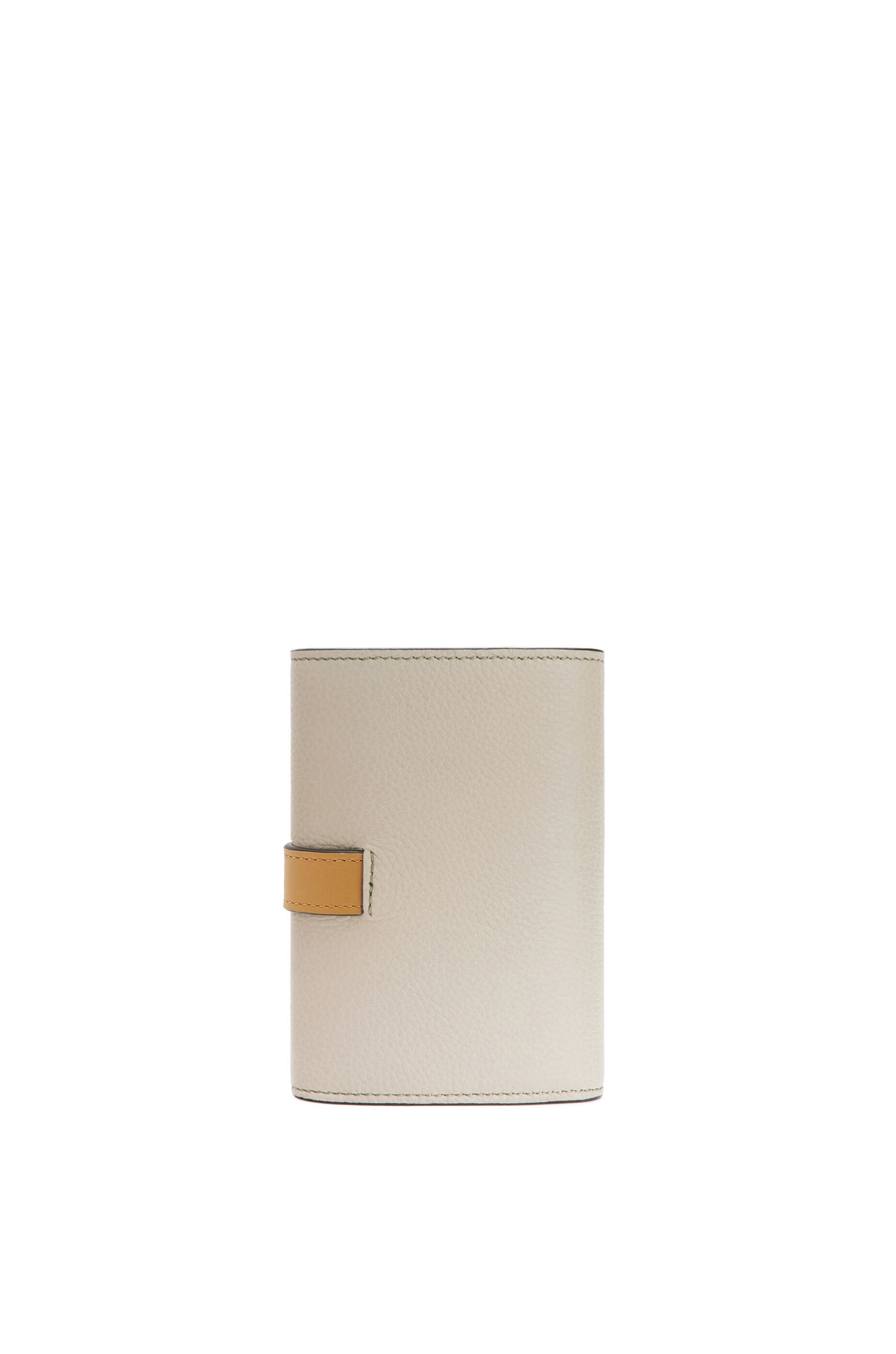 Small vertical wallet in soft grained calfskin - 4