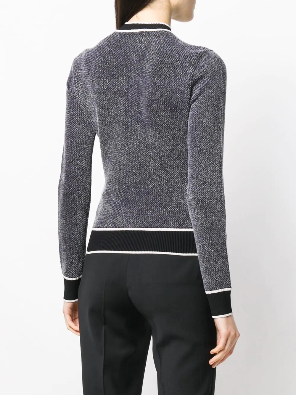 knitted logo top - 4