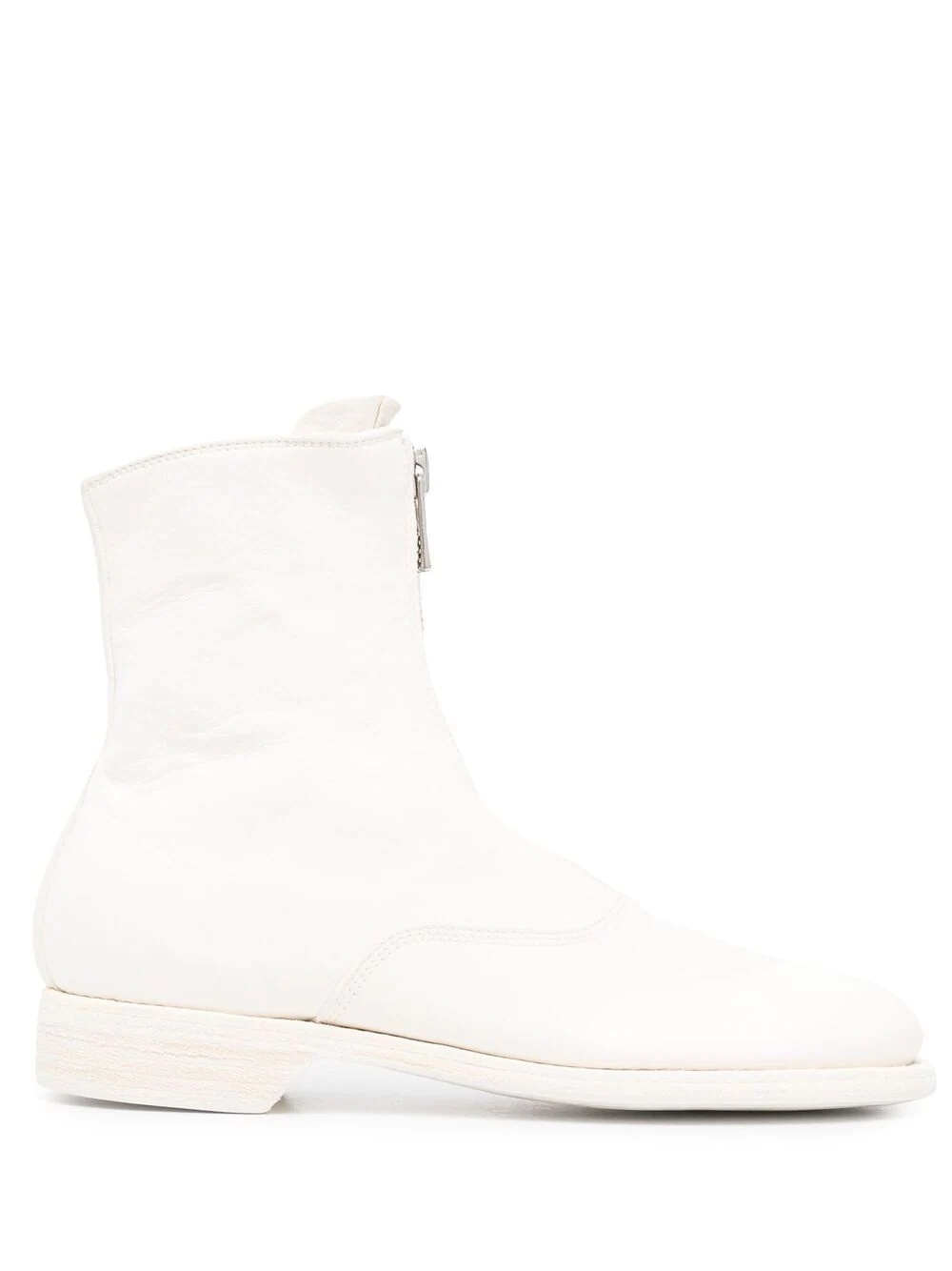 front-zipped fitted boots - 1