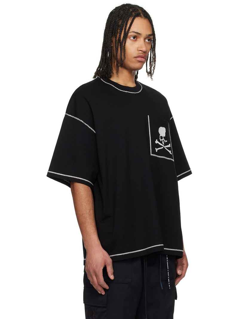 Black Boxy Cross-Stitch T-shirt 2